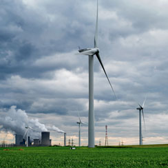 Picture of wind turbines in Germany