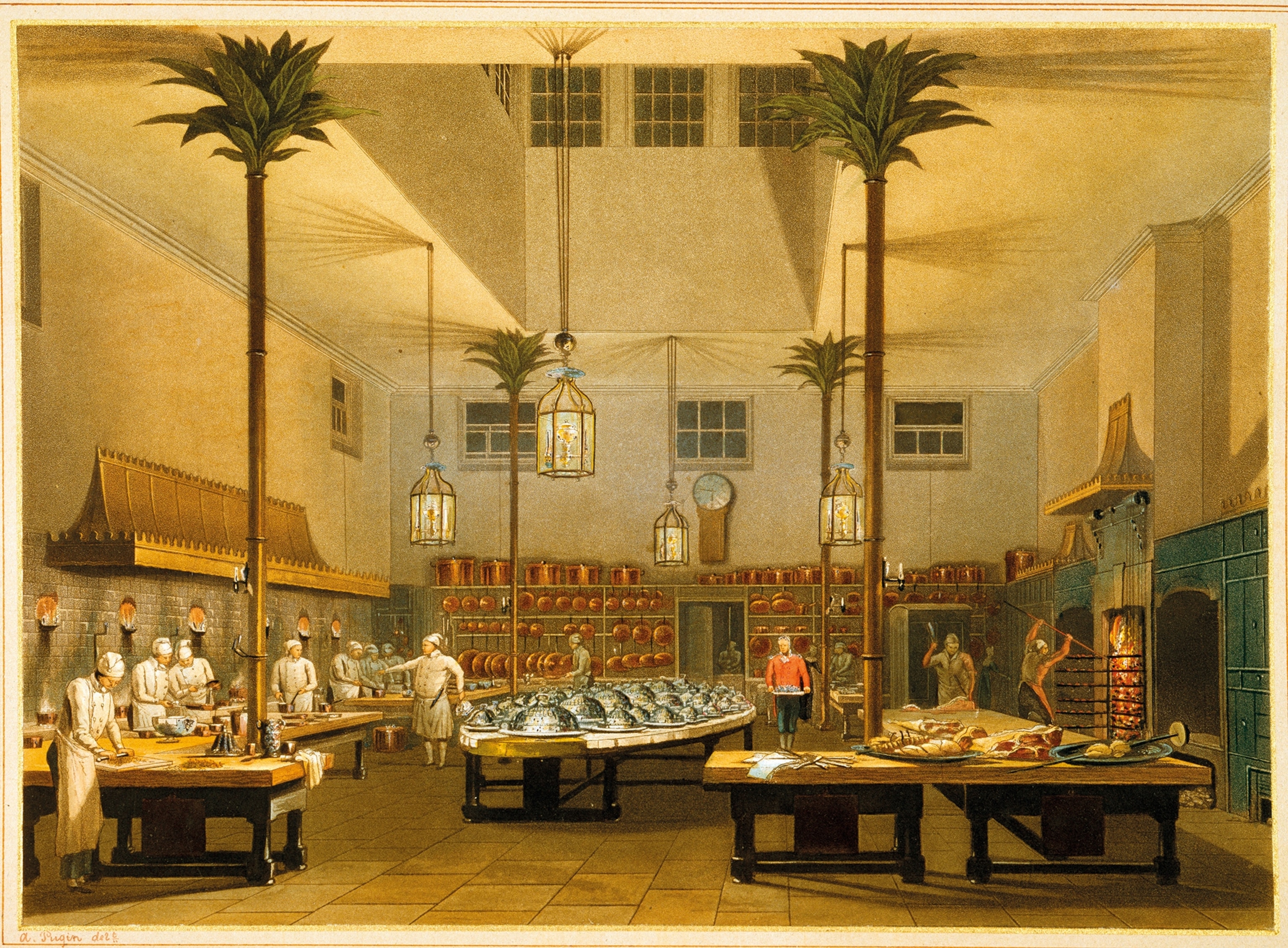 Carême works in the kitchen of the Royal Pavilion in Brighton, England.