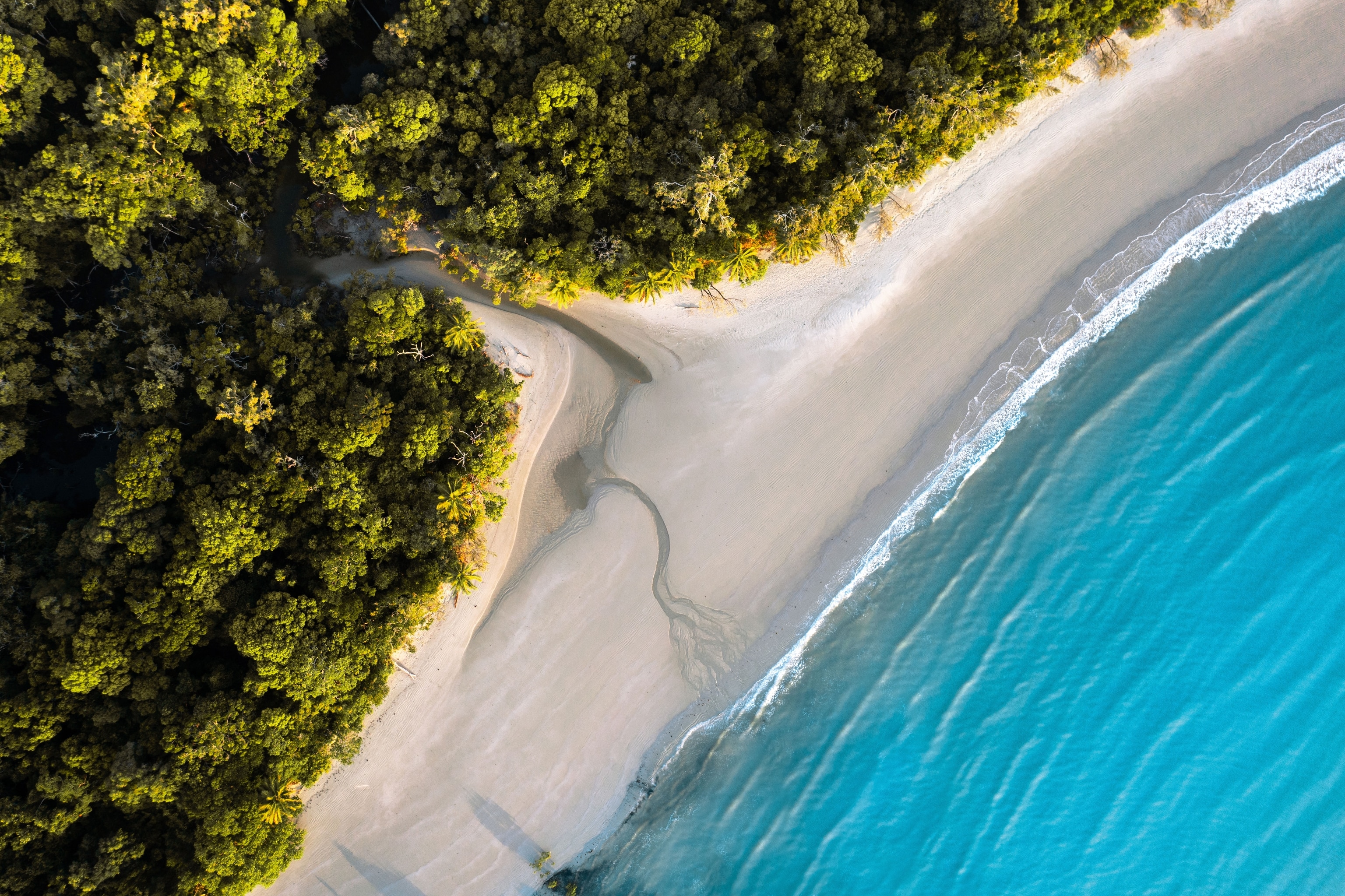 drone shot of remote coastal front