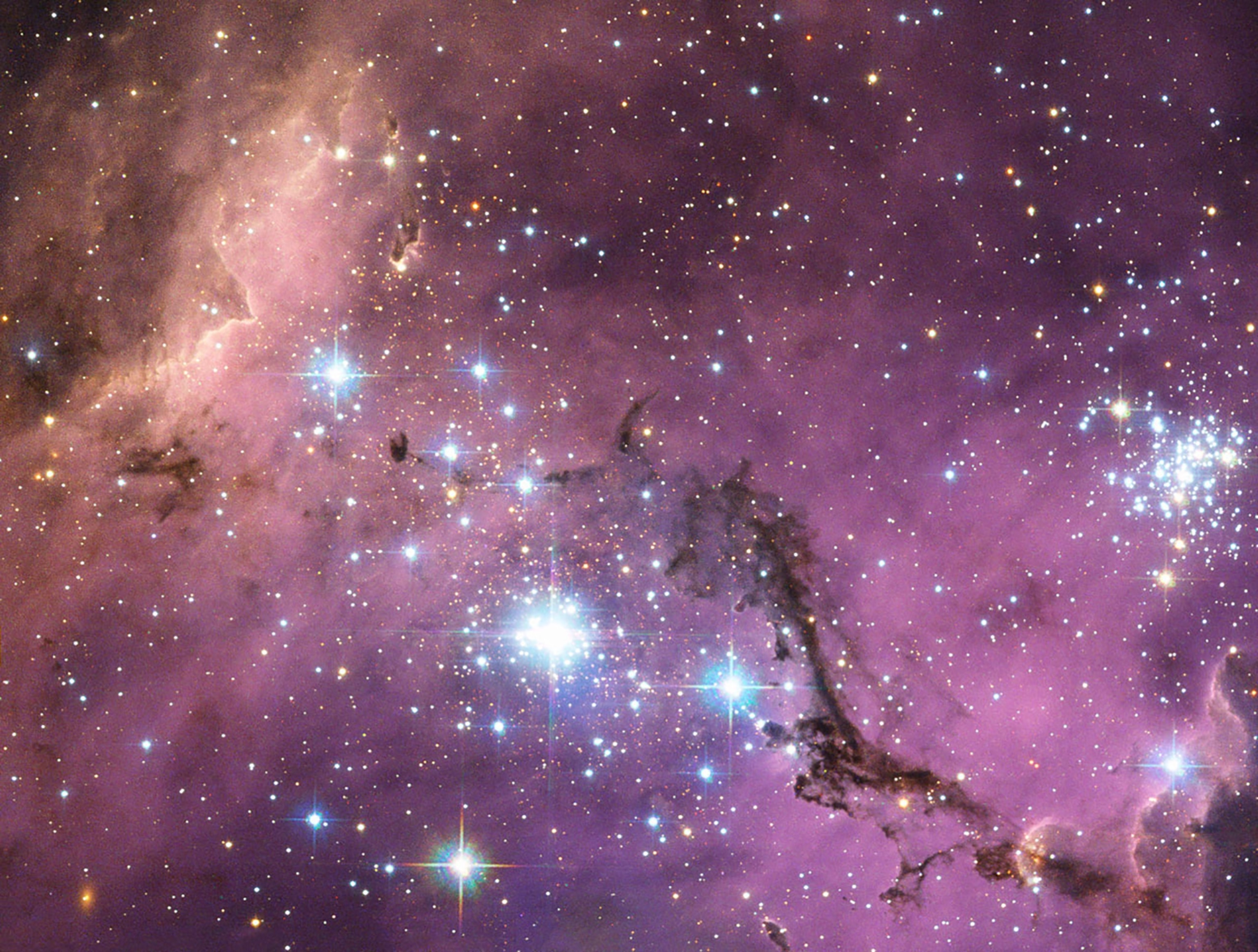 the Large Magellanic Cloud, a satellite galaxy of the Milky Way.