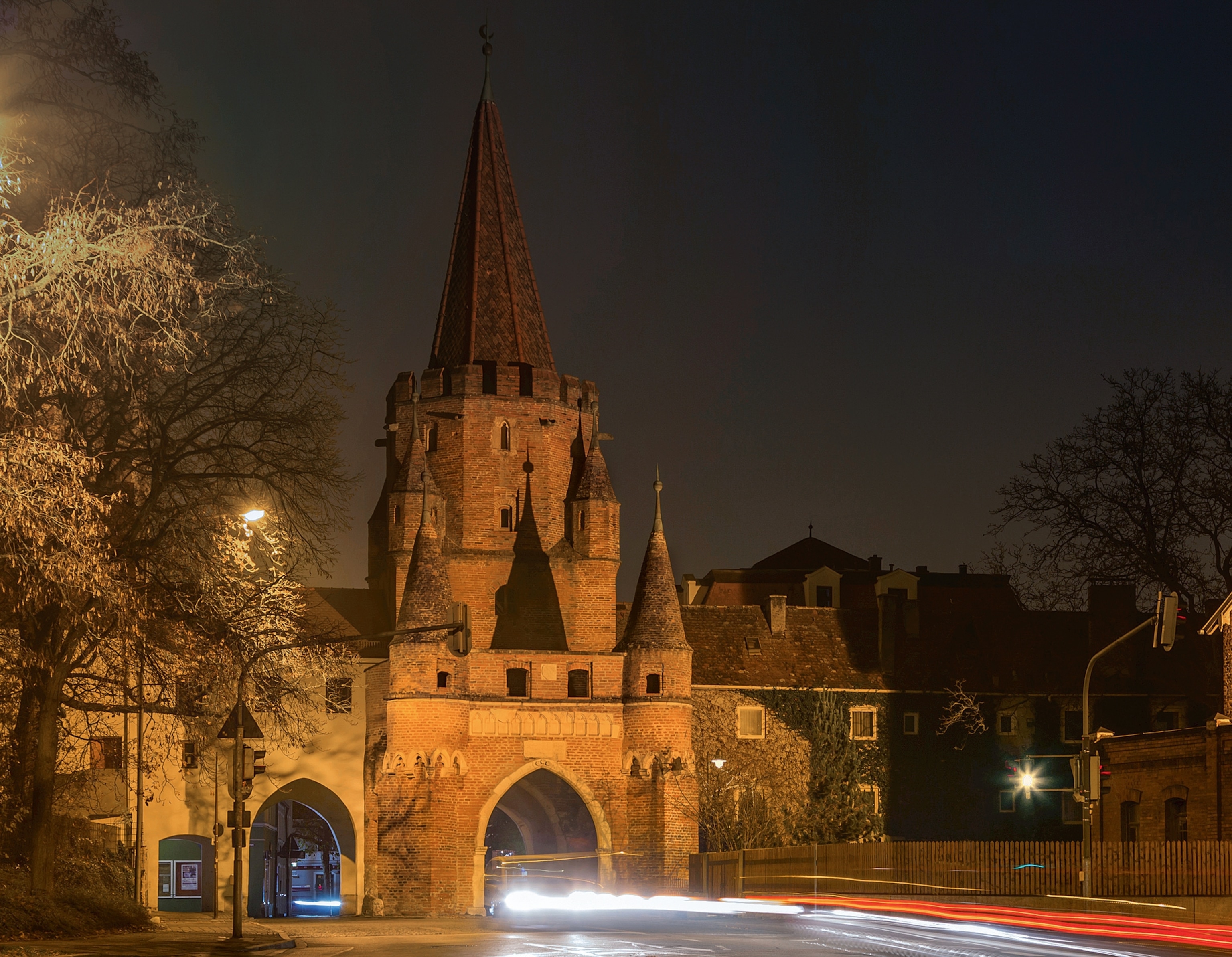 The Kreuztor Gate in the Bavarian city of Ingolstadt