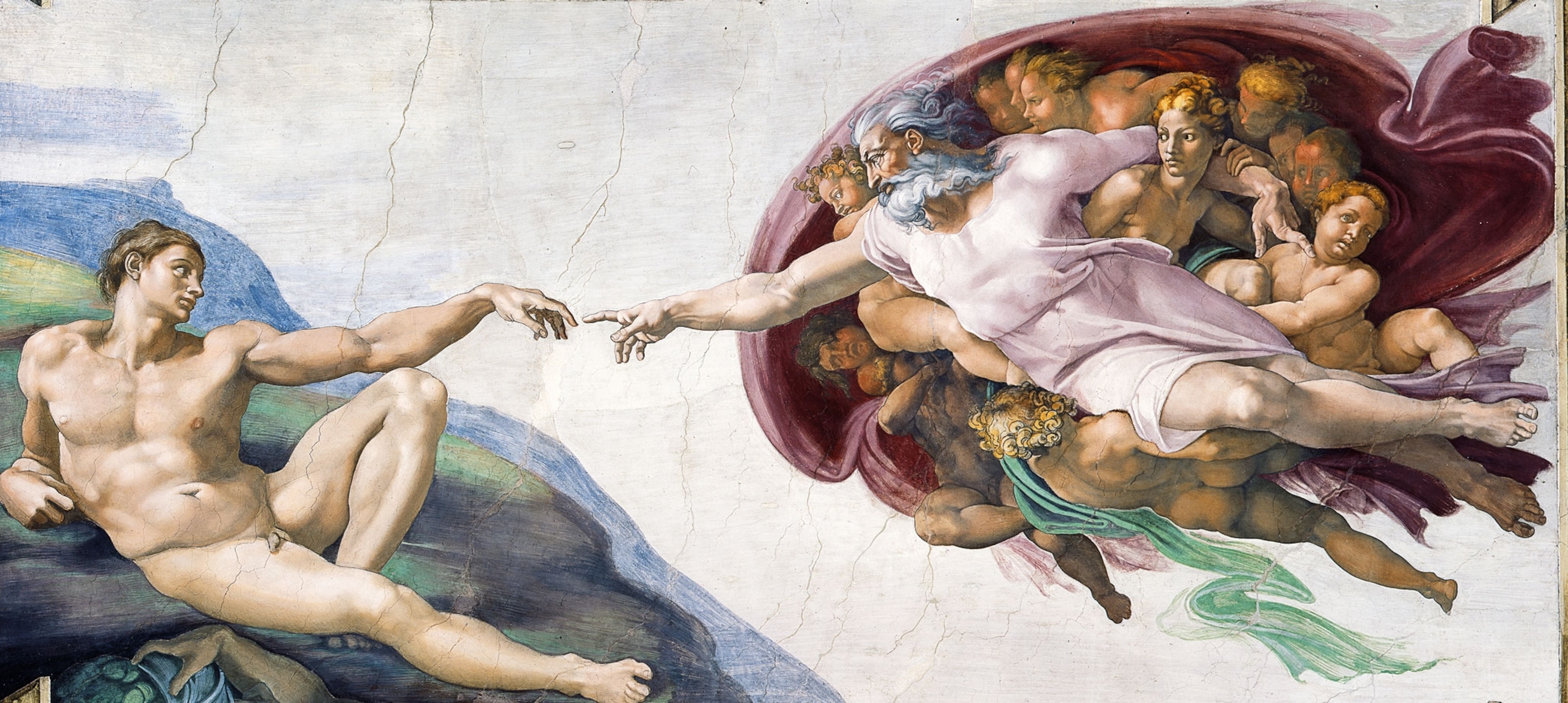 Michelangelo’s “Creation“ fresco from the Sistine Chapel ceiling
