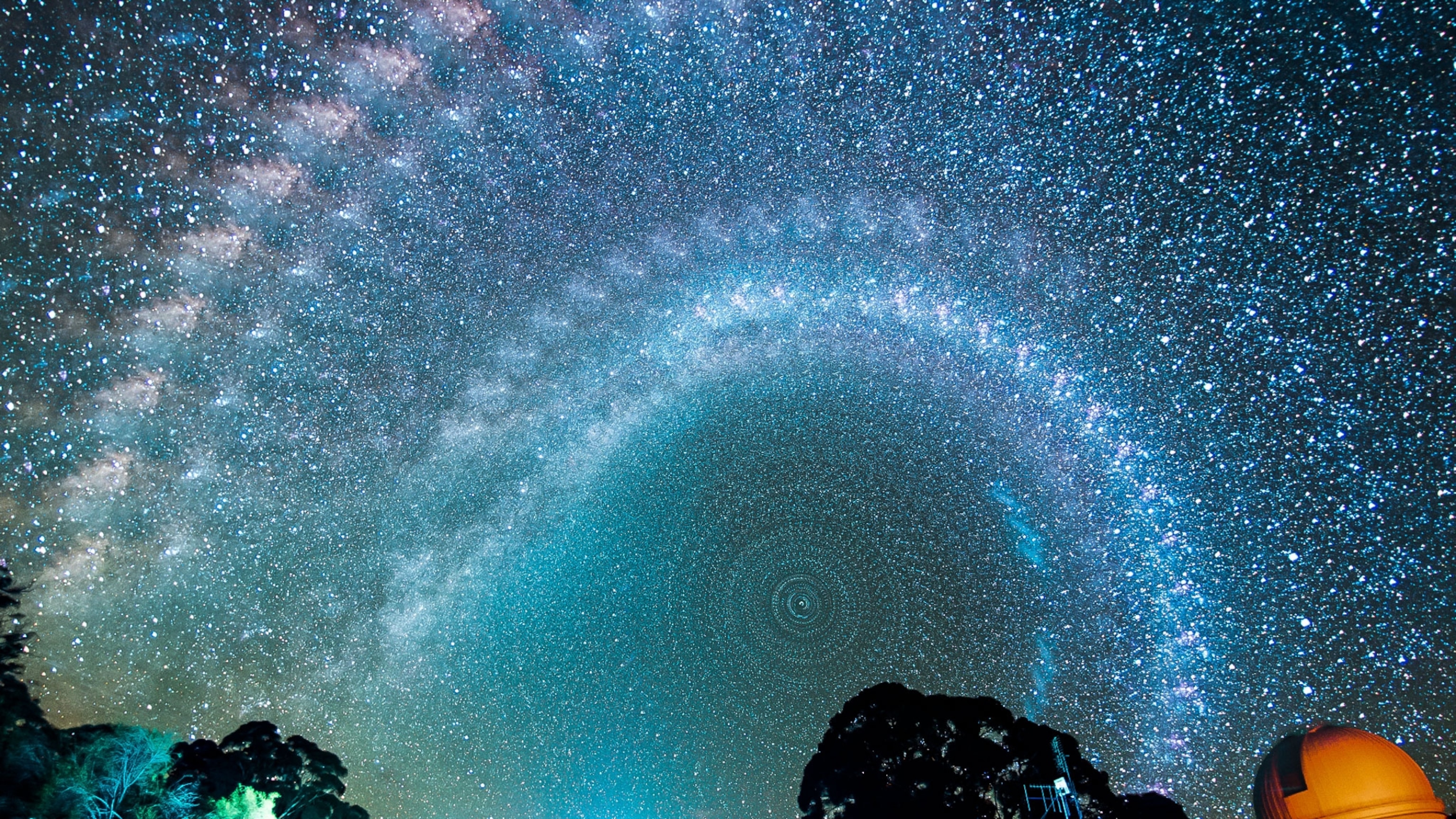a star trail over southern Australia