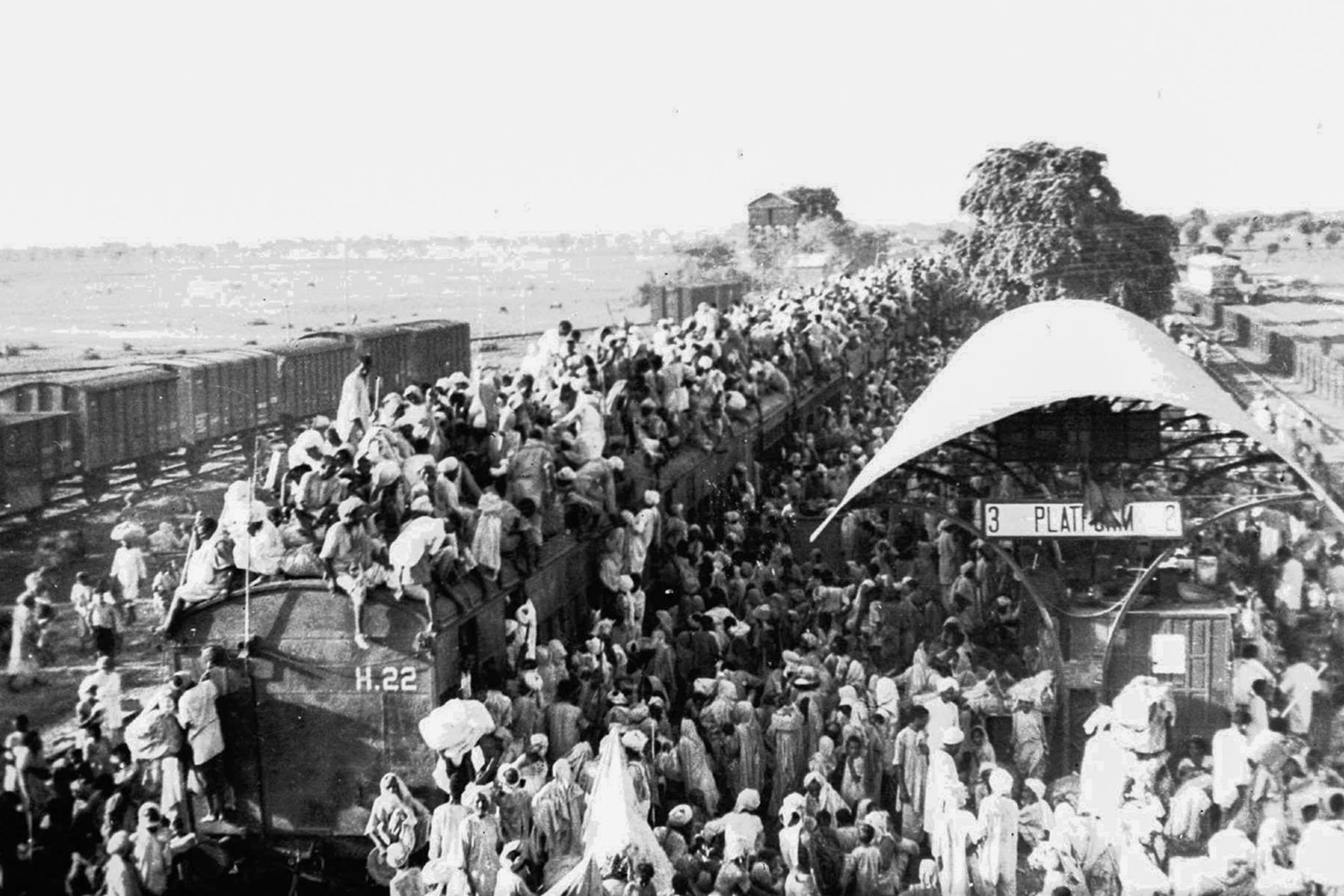 Muslin refugees fleeing India in 1947