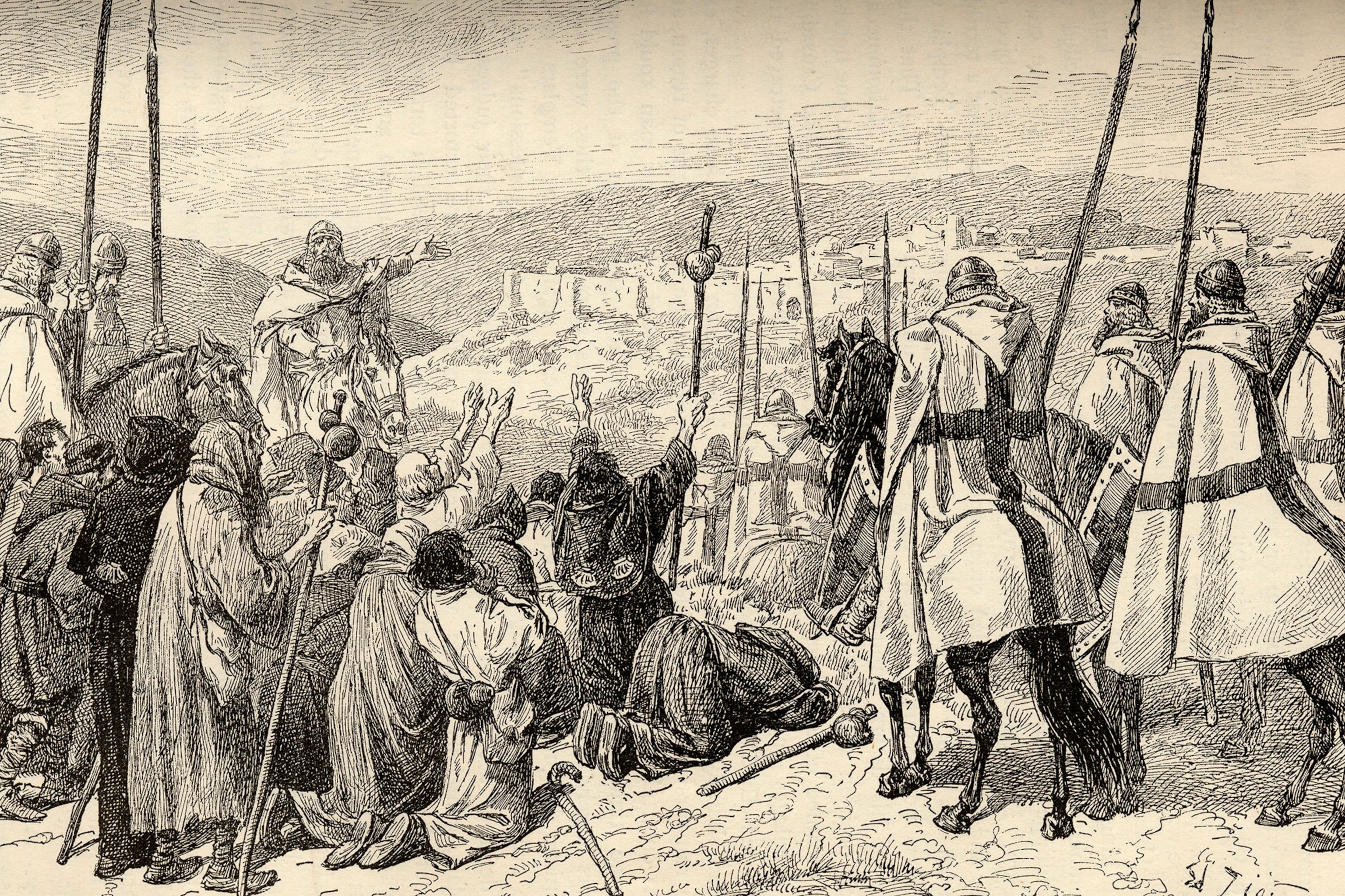 knights templars in sight of Jerusalem