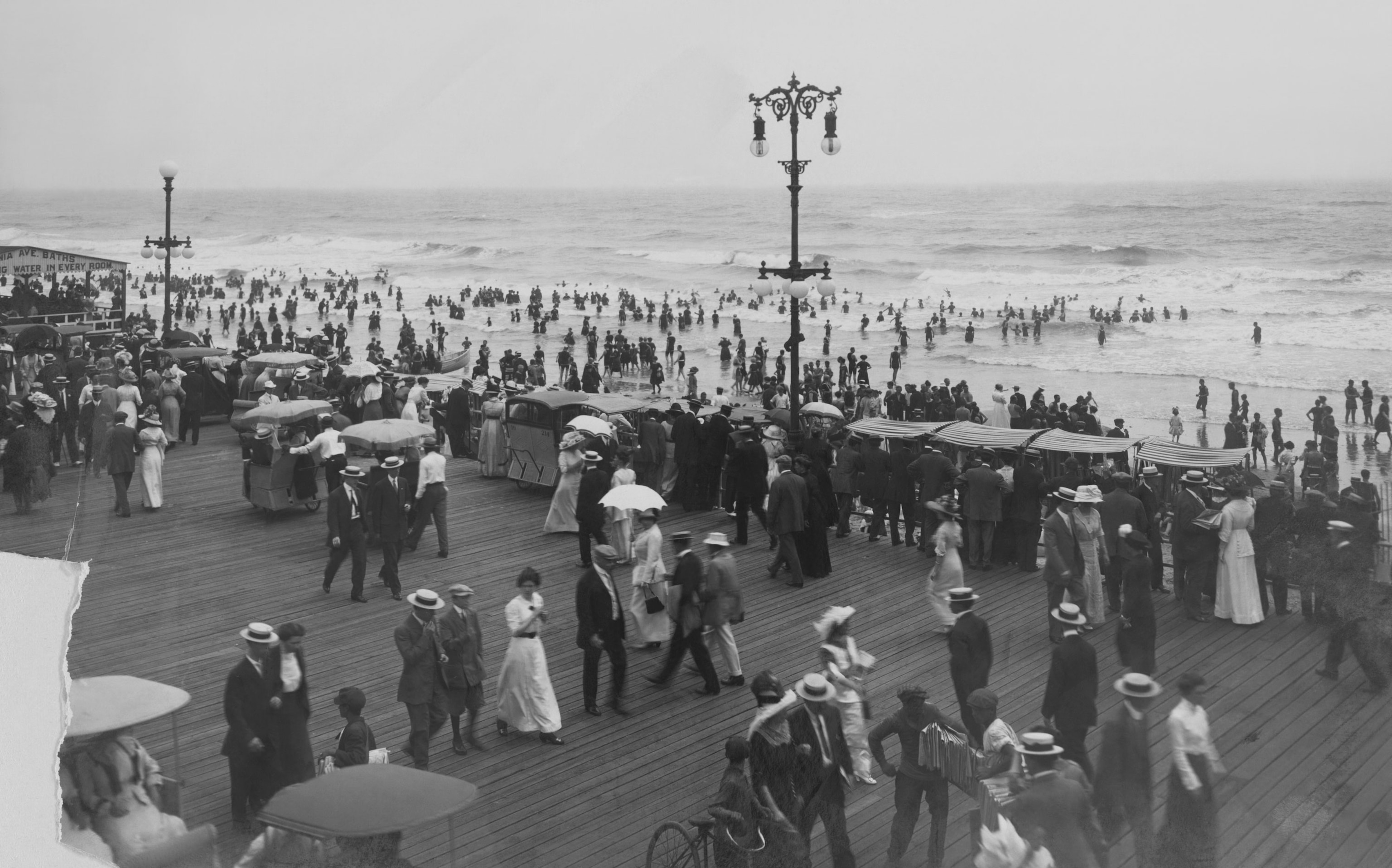 the Atlantic City boardwalk
