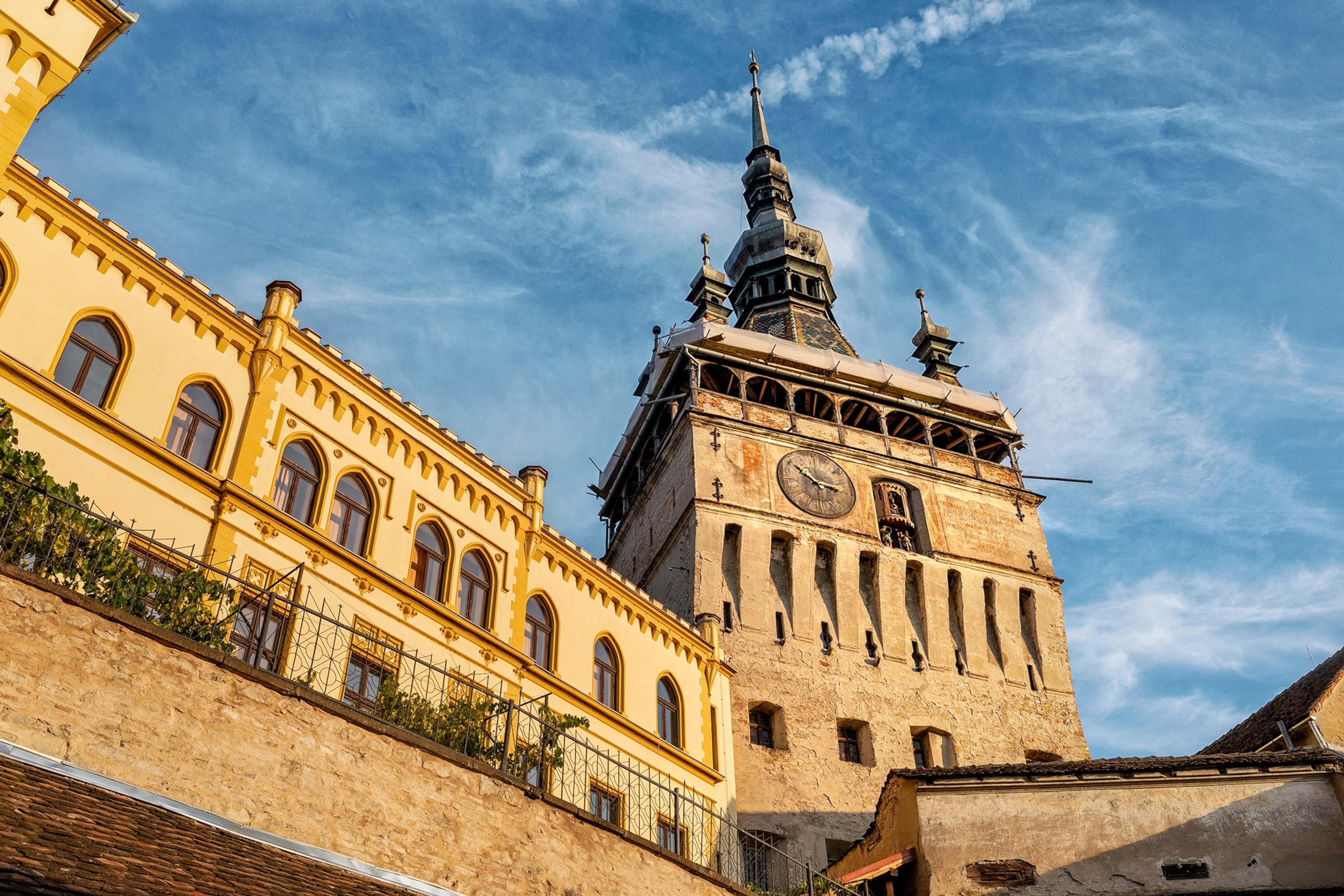 The Clock Tower of Sighișoara (Romanian: Turnul cu Ceas, German: Der Stundturm) is the main entry point to the citadel, opposite guarded by Tailors' Tower.