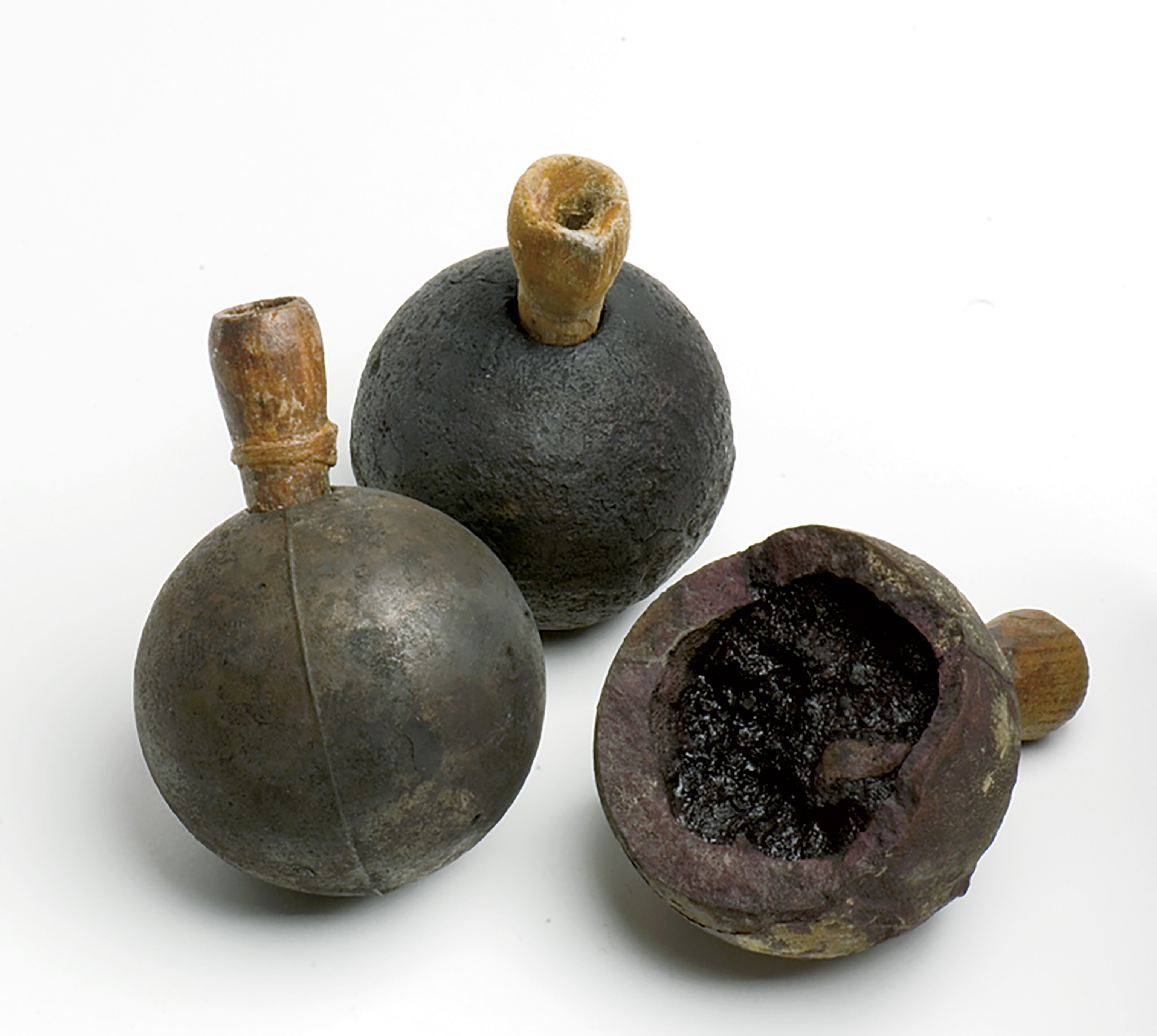 Hand grenades were common weapons pirates used to incapacitate the ships of their enemies.