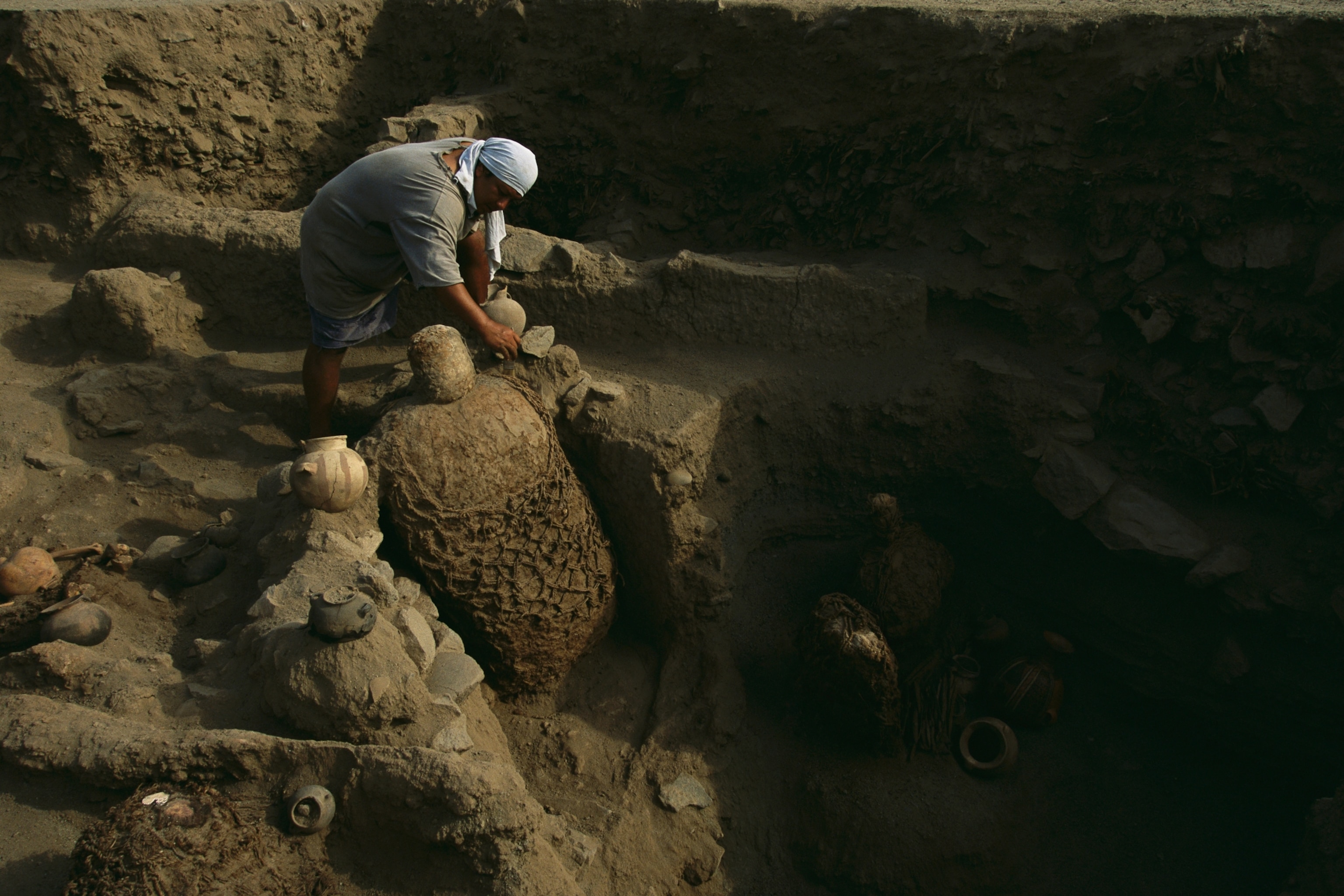 mummy remains and burial grounds