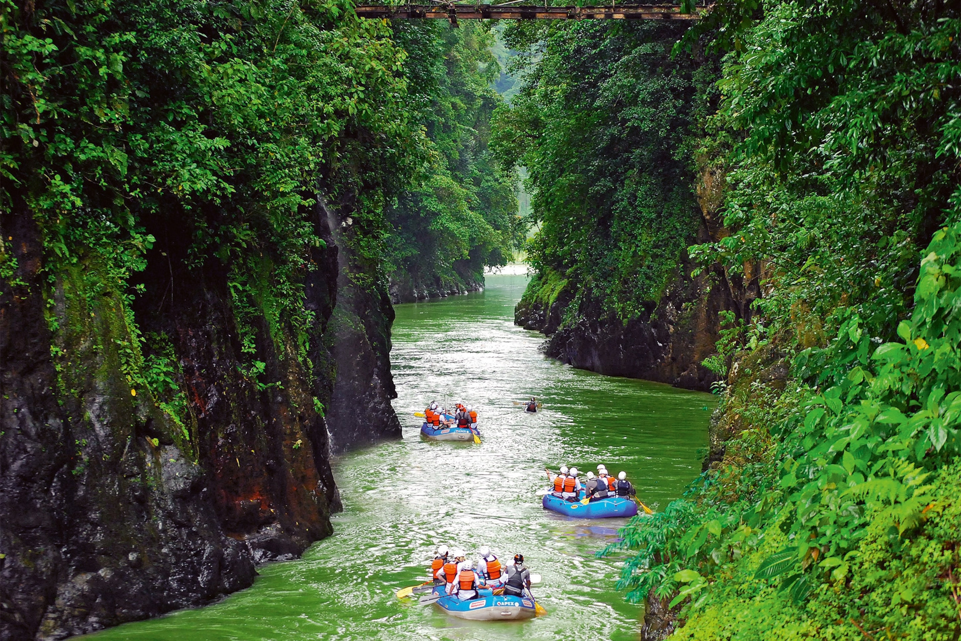 Rafting the Pacuare River.