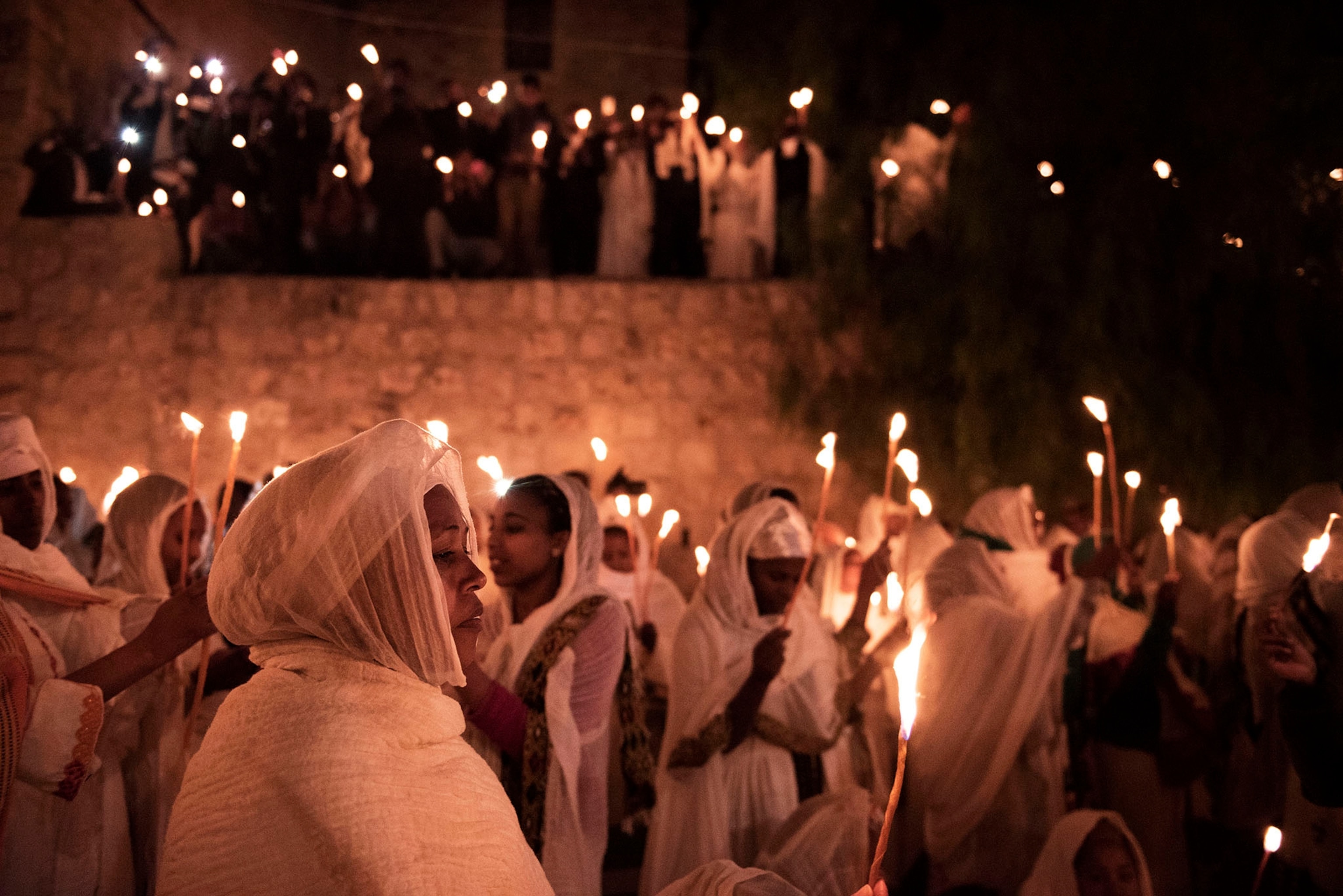 Ethiopians celebrating Easter in Jerusalem
