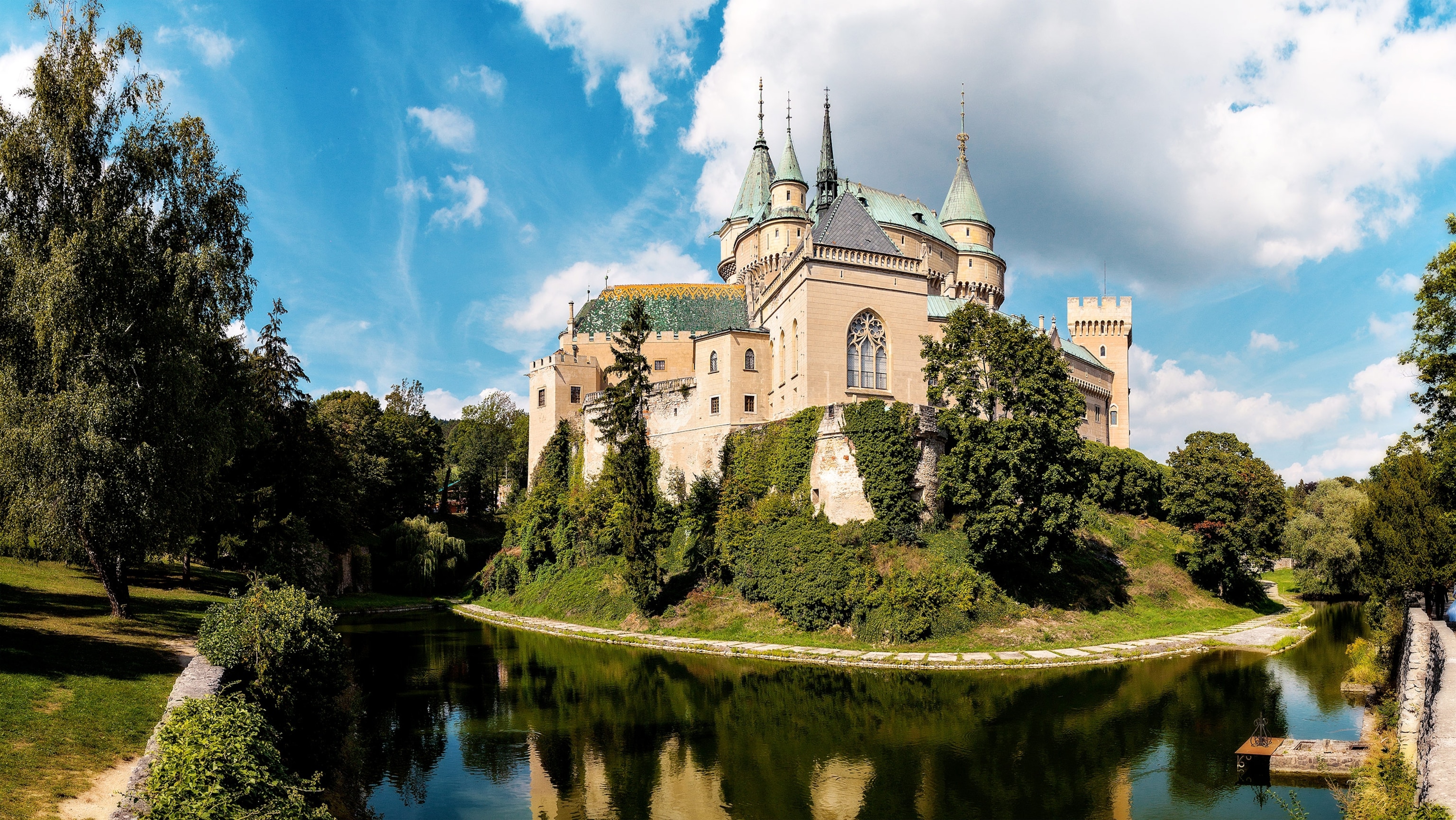 the Bojnice Castle in Bojnice, Slovakia