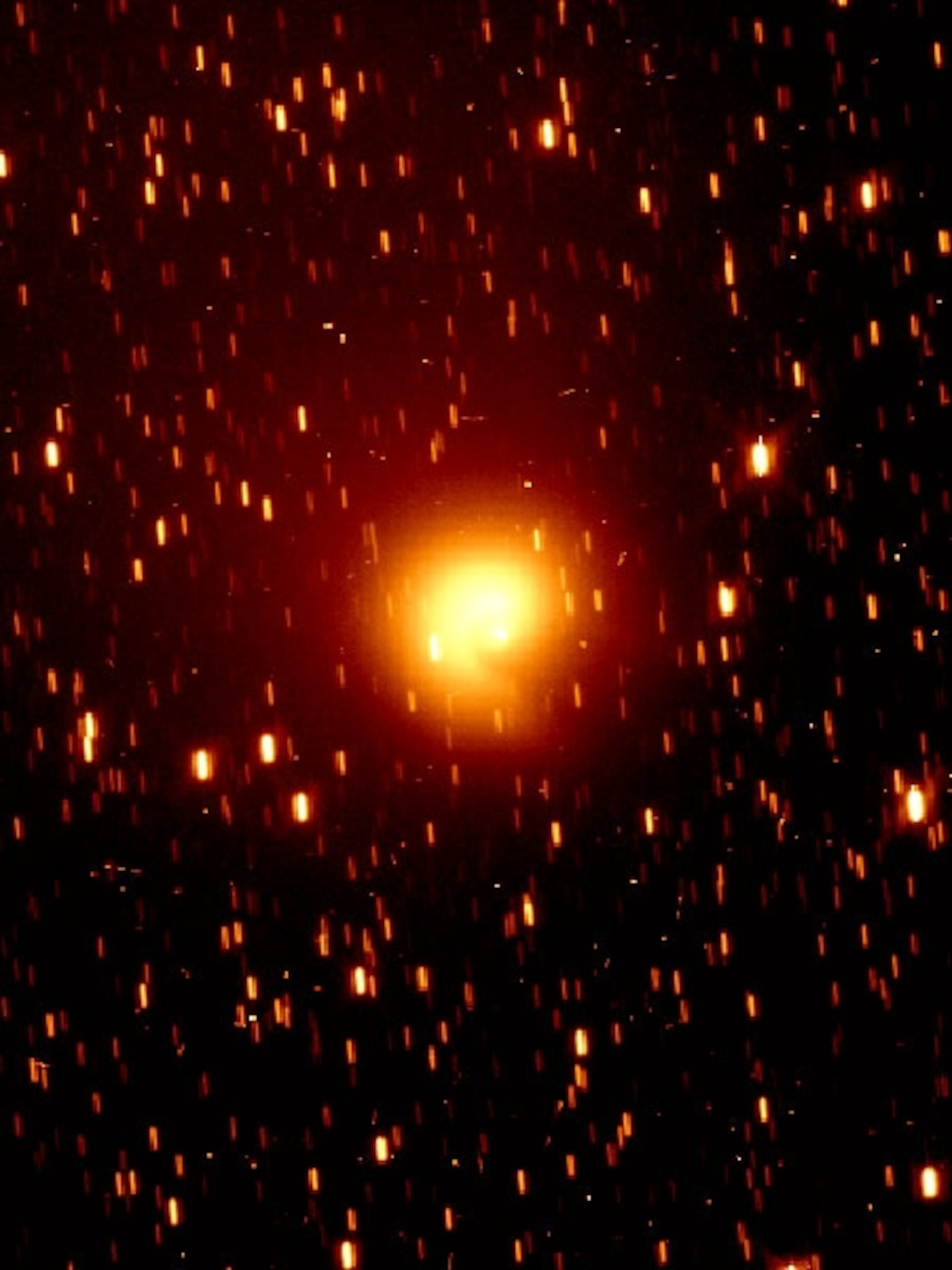 Hale-Bopp comet in the night sky