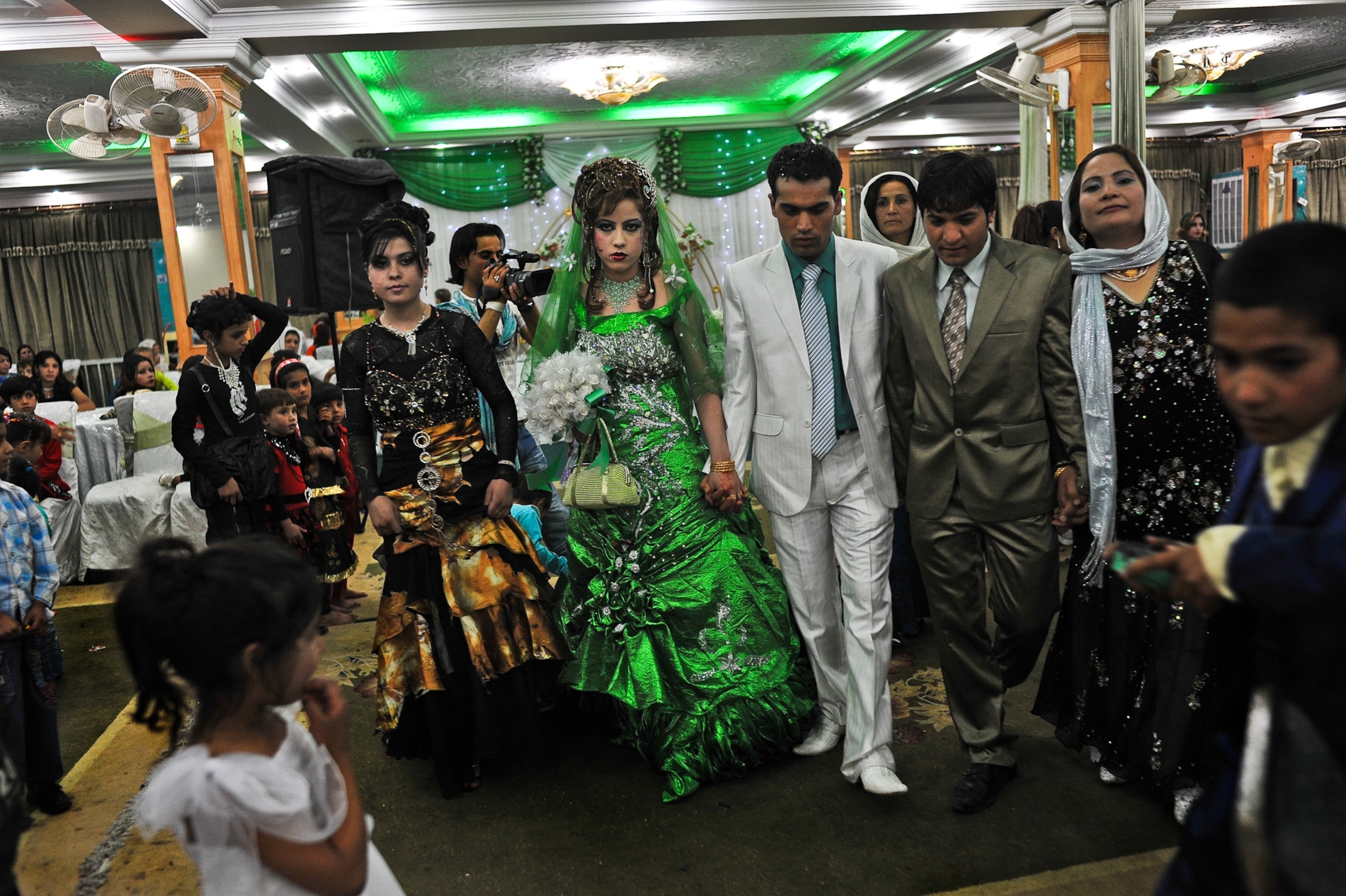 an Afghan bride and groom