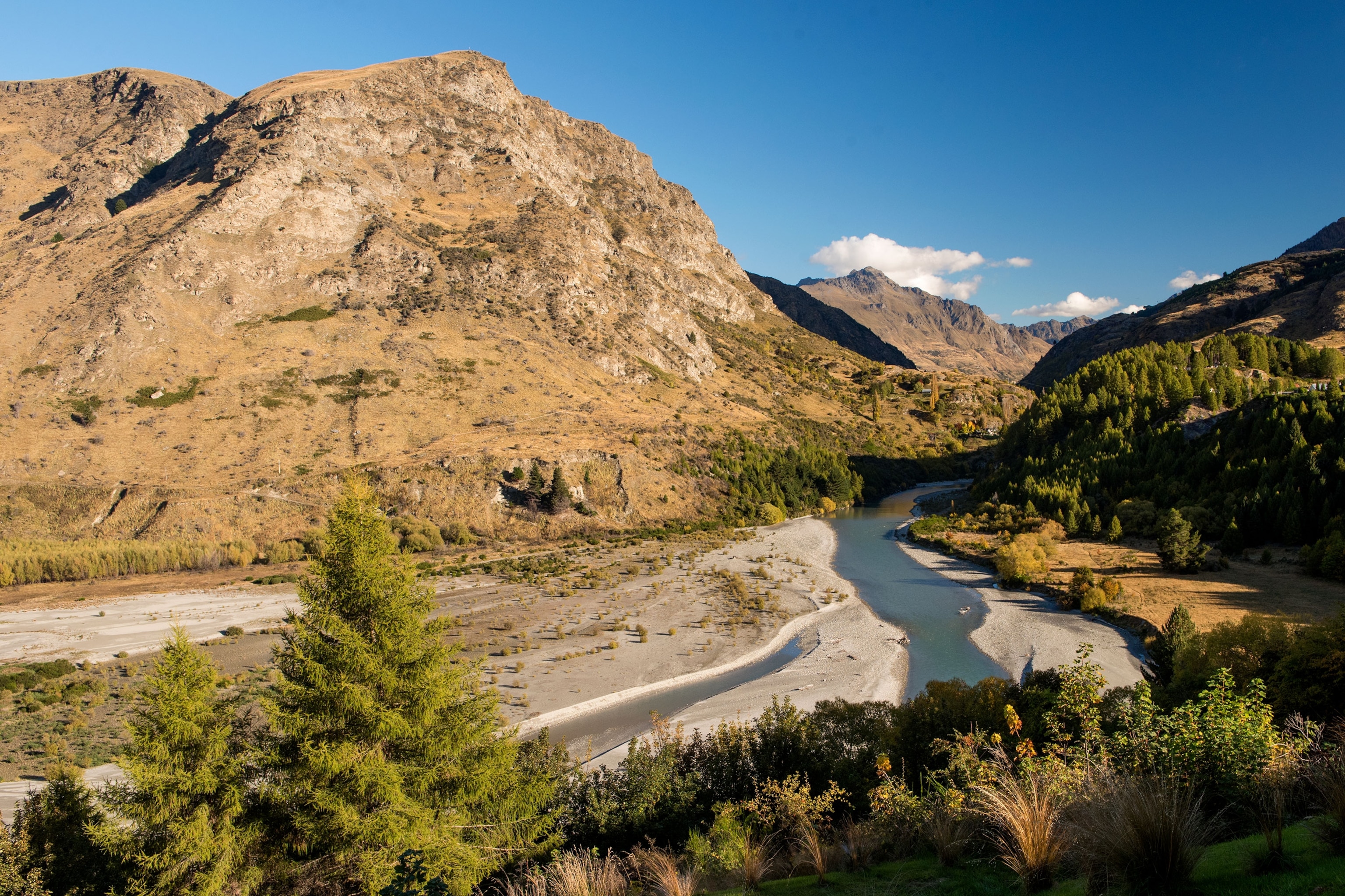 the Shotover River on the South Island of New Zealand