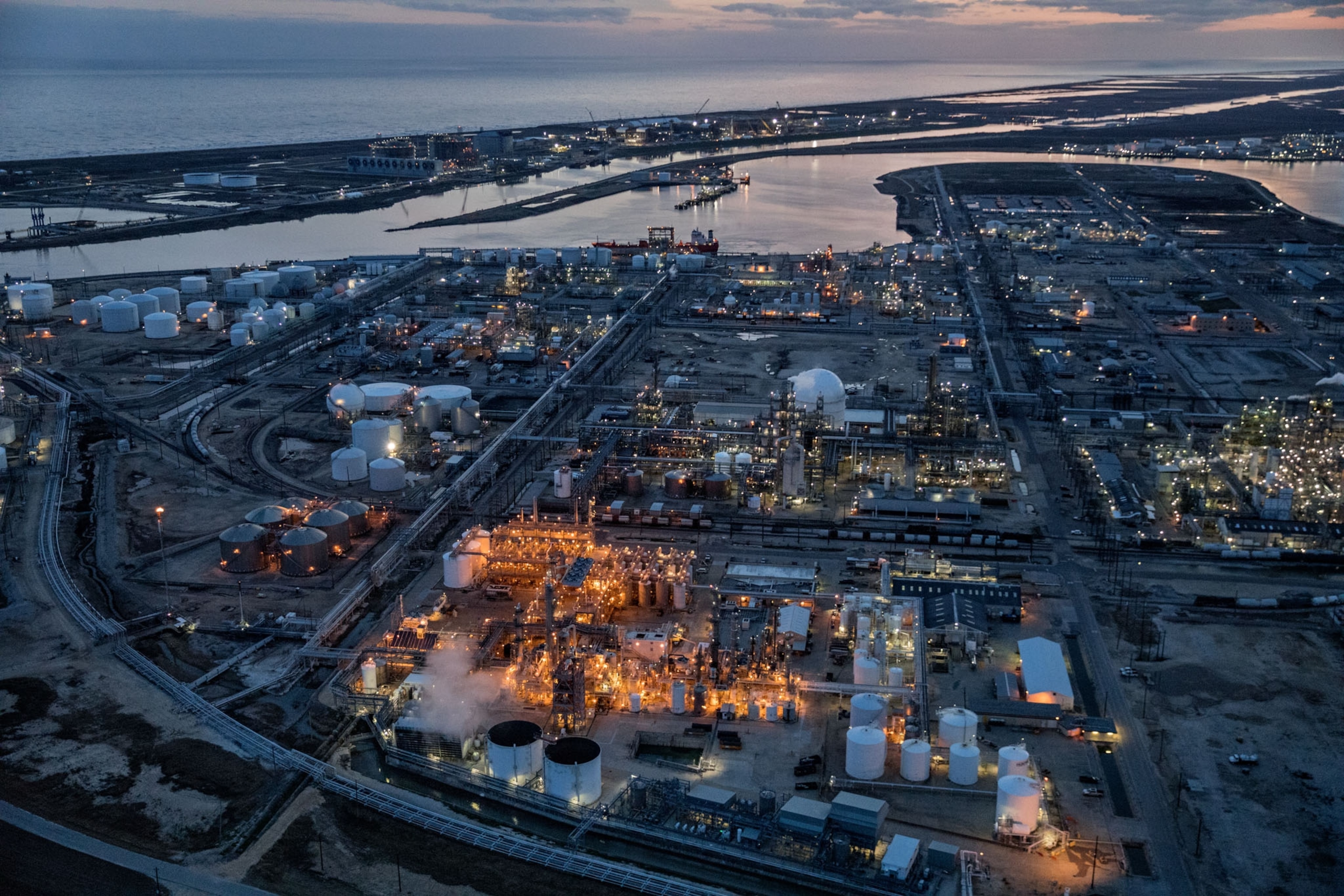 Dow Chemical plant in Freeport, Texas