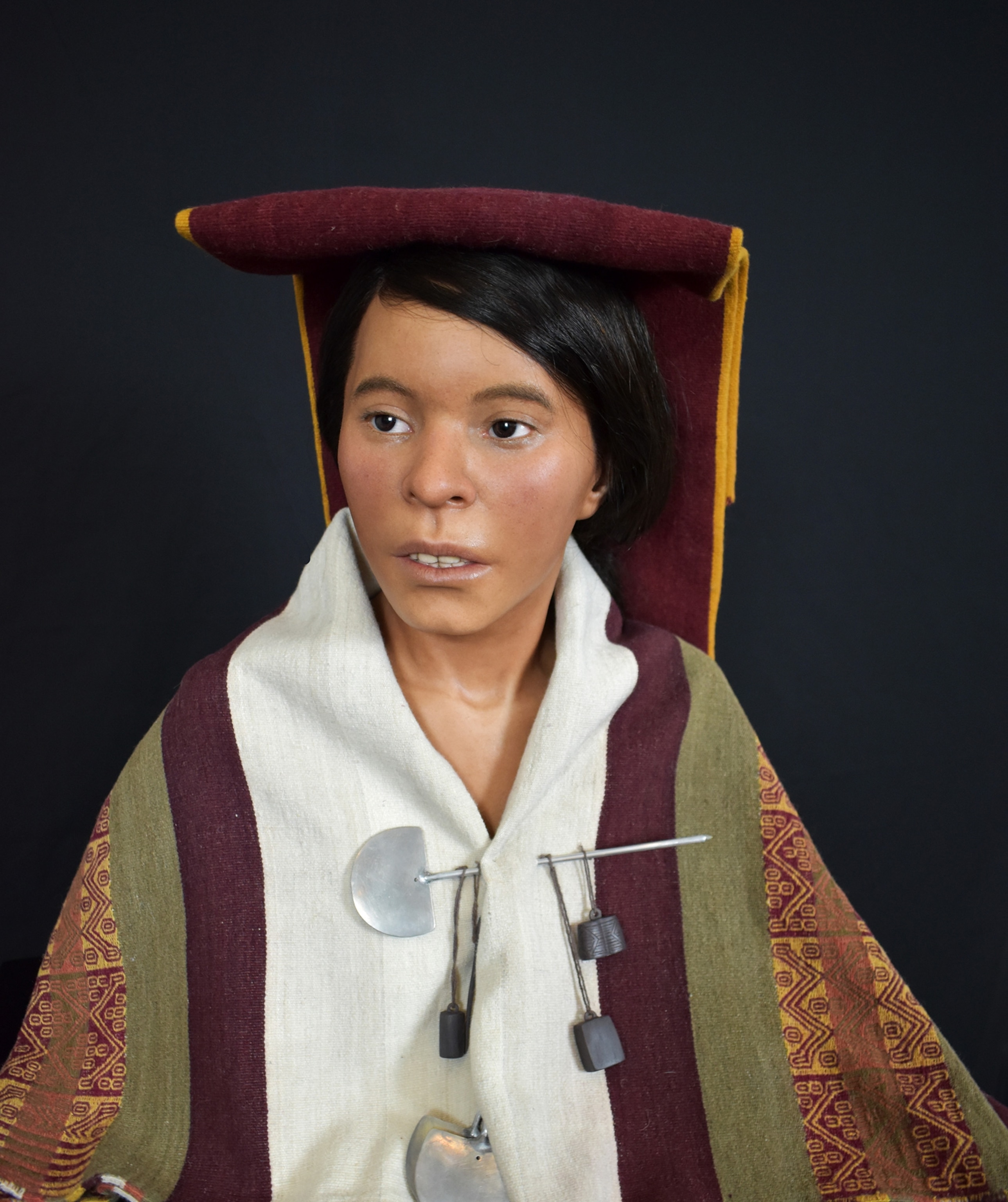 The Ice Maiden of Ampato reconstructed by Oscar Nilsson with clothes made by weavers from Centro de Textiles Tradicionales in Chinchero.