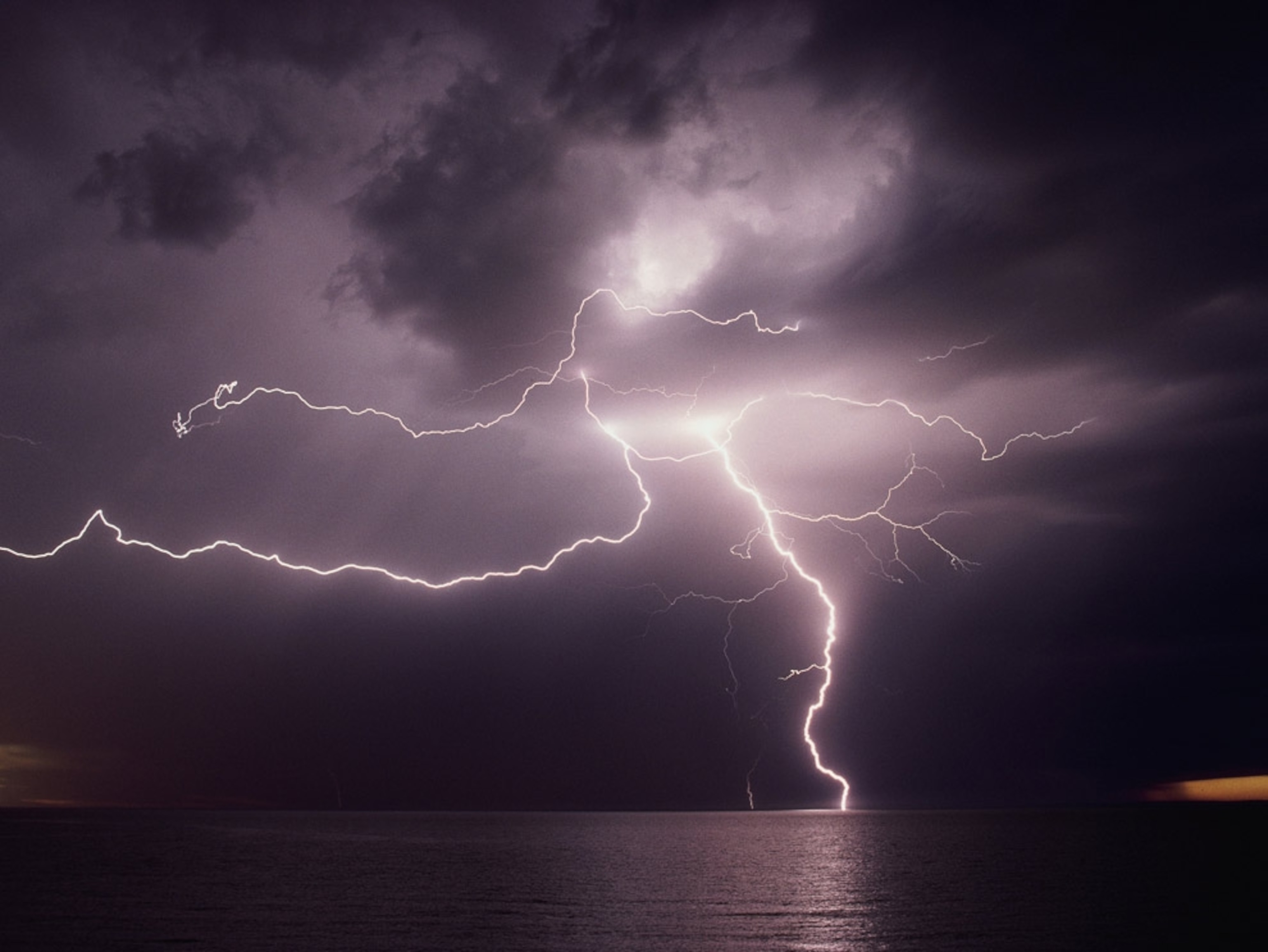 Lightning over Patagonia, Argentina.