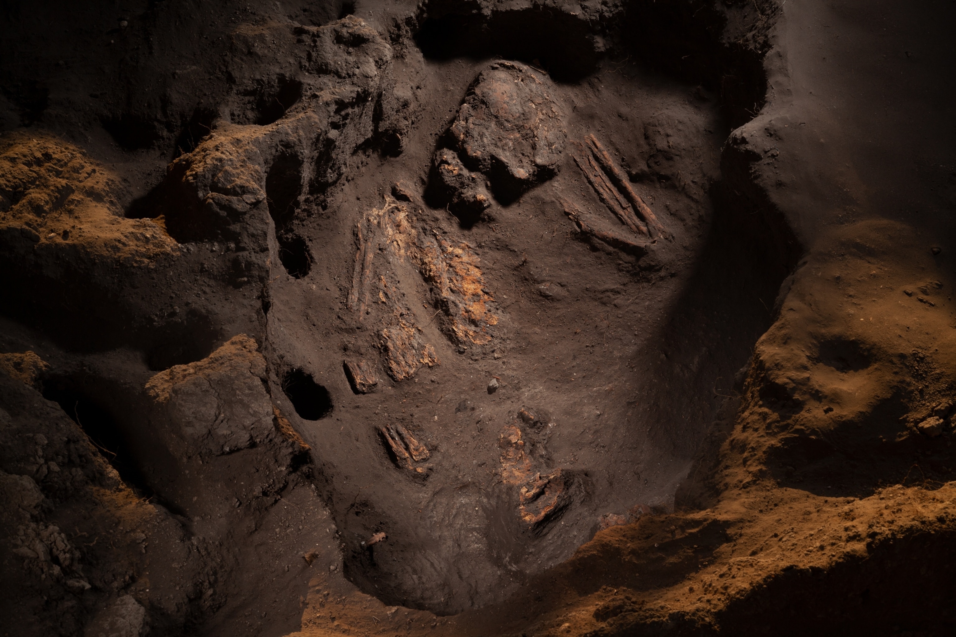 grave with human remains