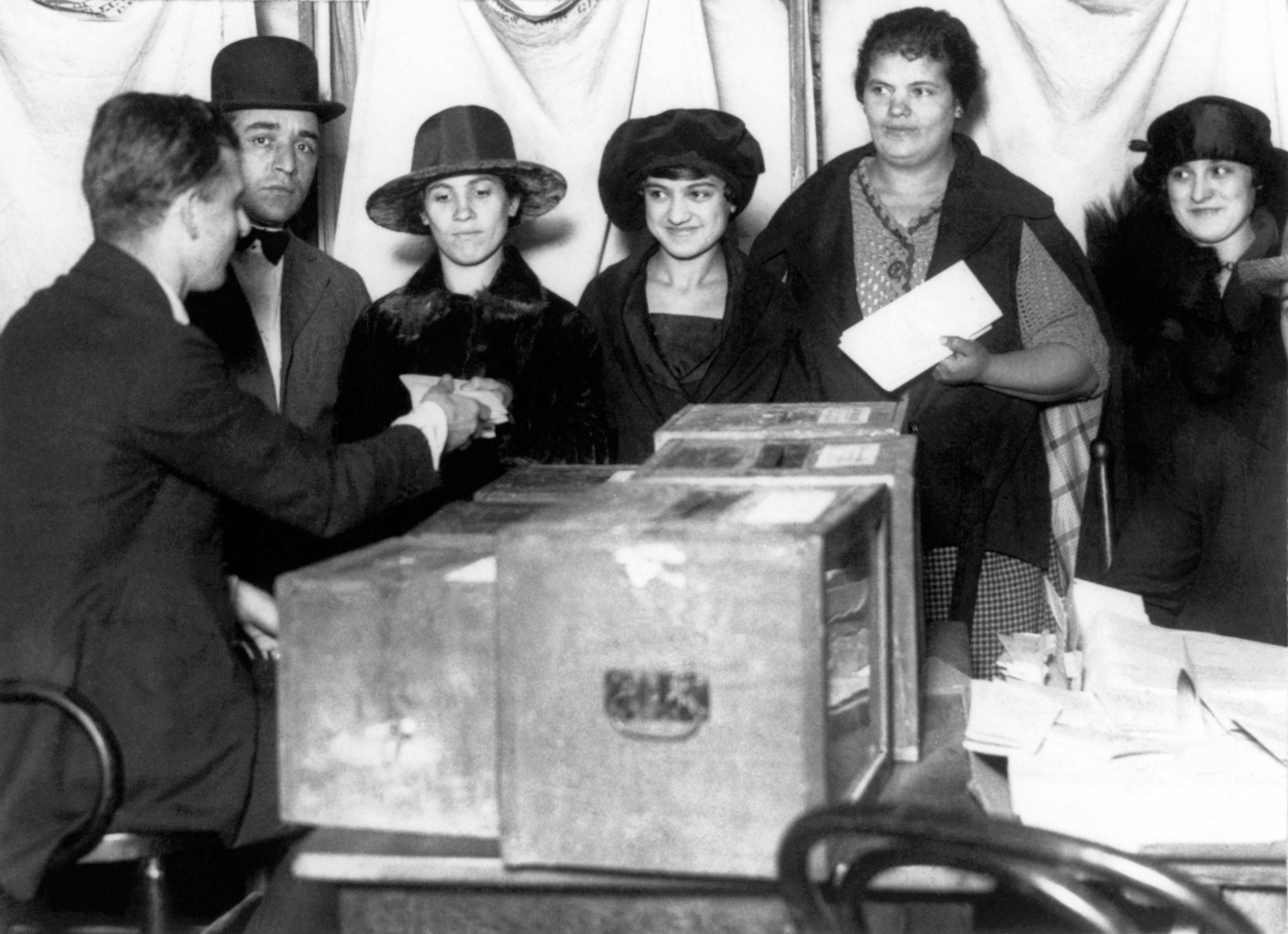 women voting for the first time in 1920