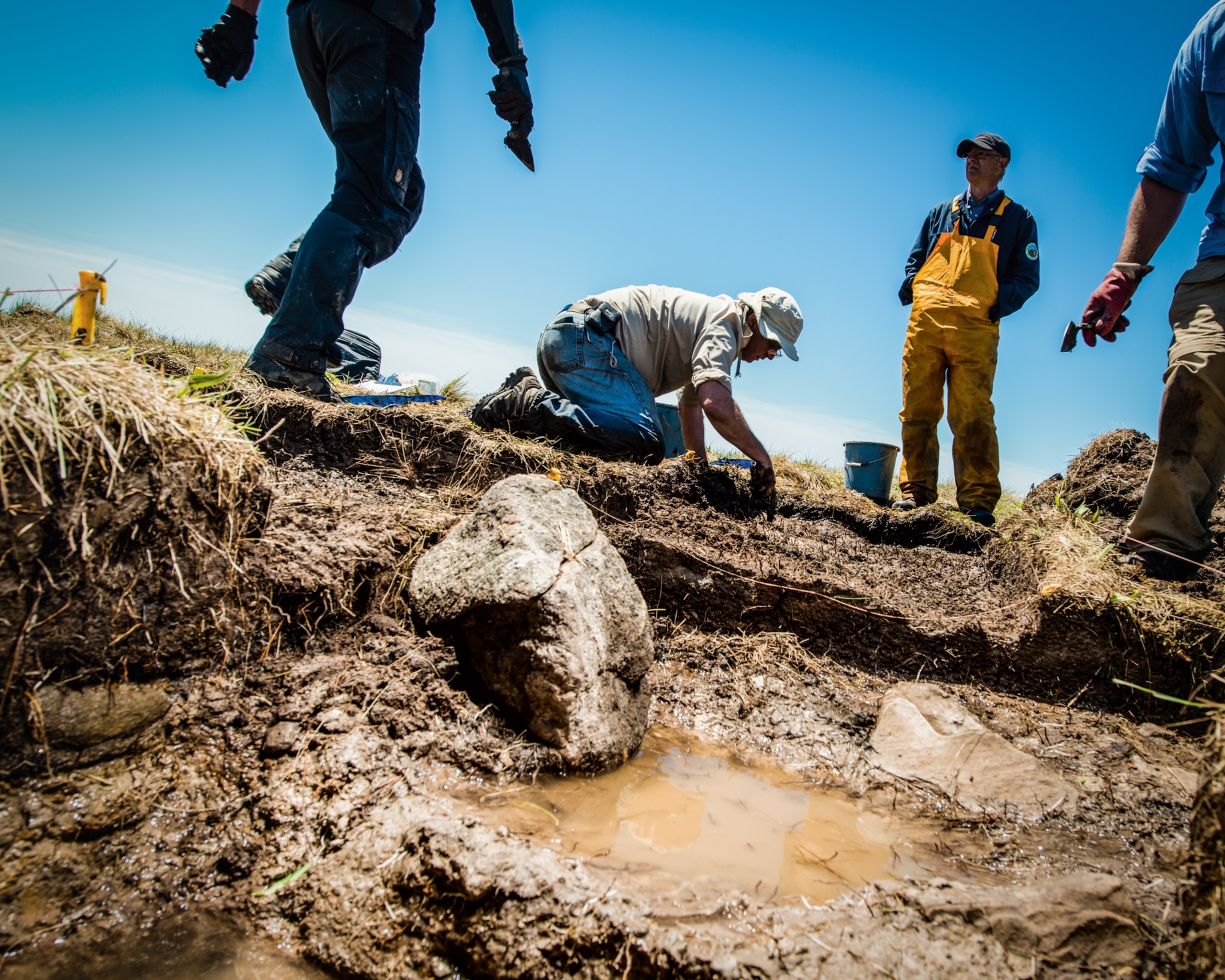 a Viking excavation at Point Rosee, Newfoundland