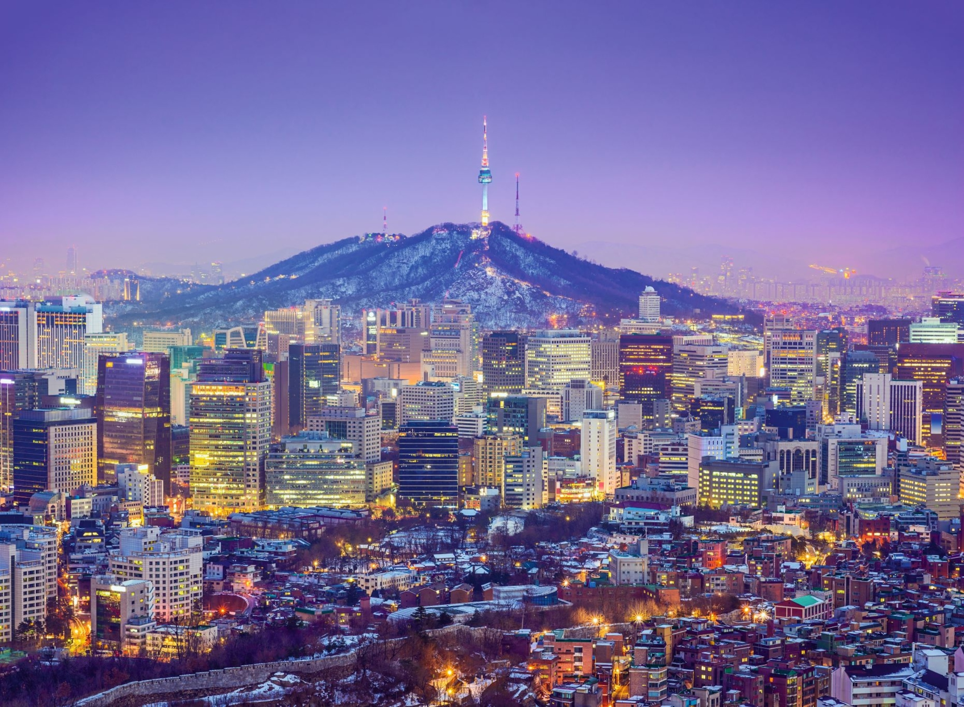 A view of the South Korea skyline