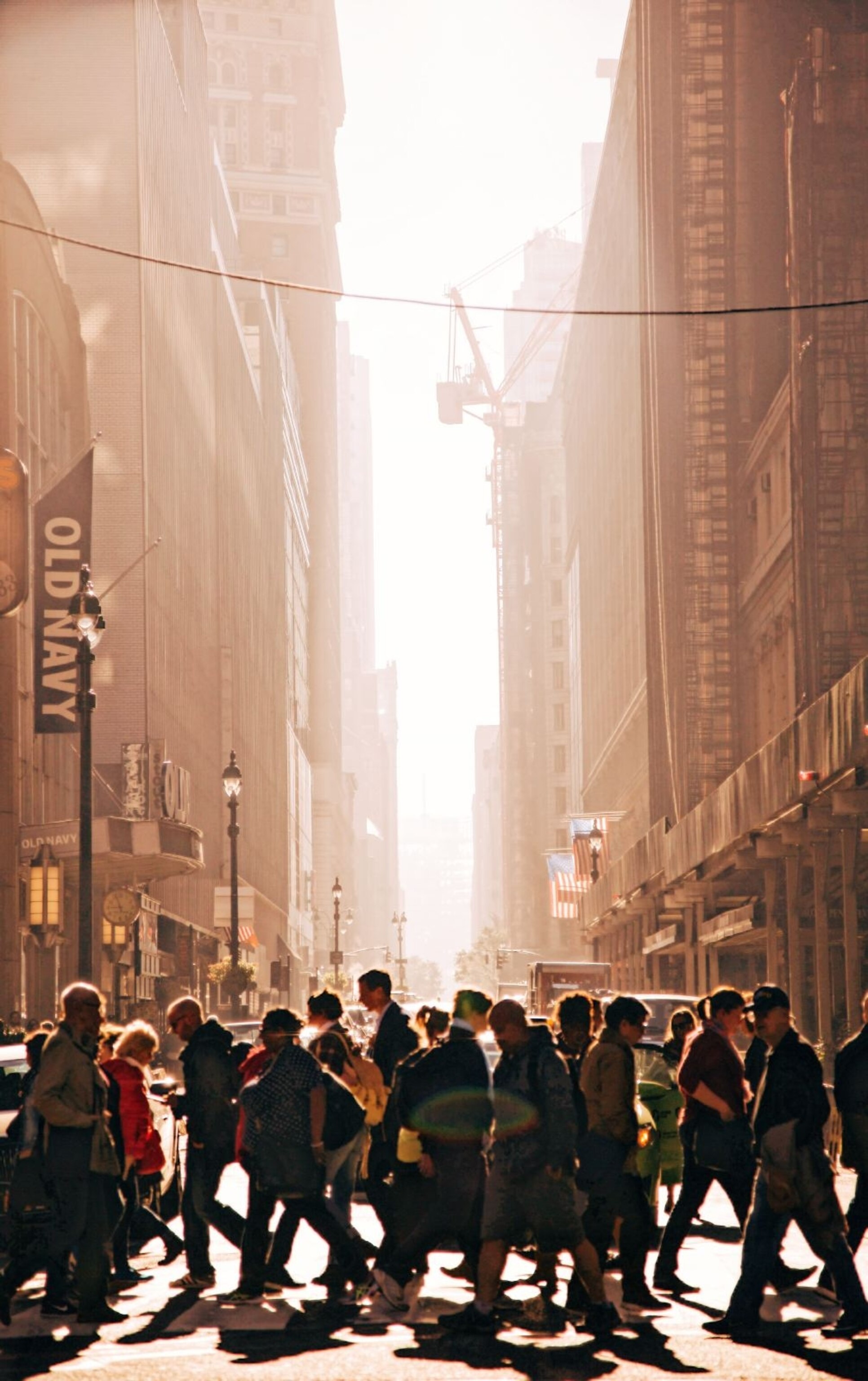 commuters walking in New York City