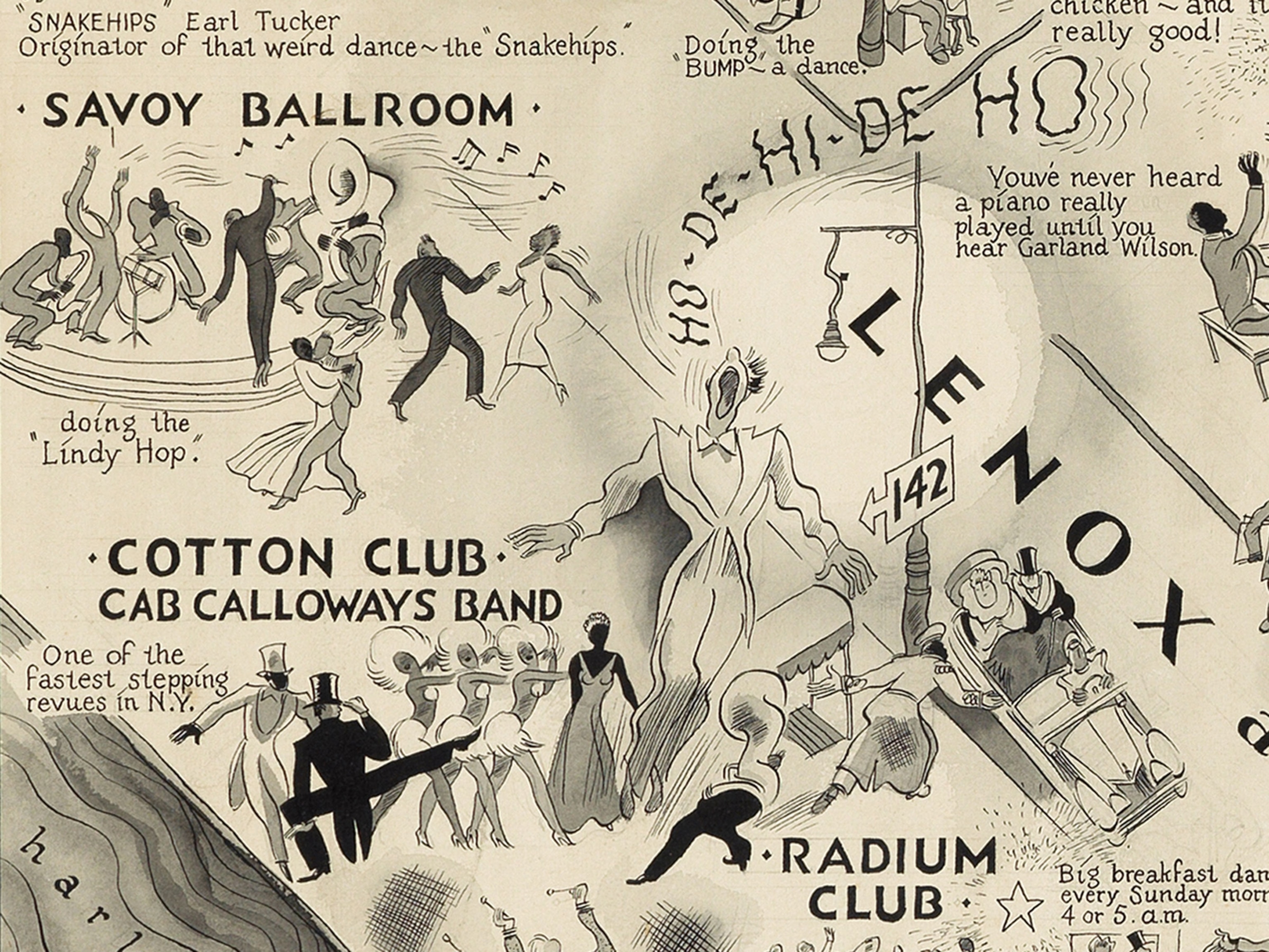 Harlem nightclub map