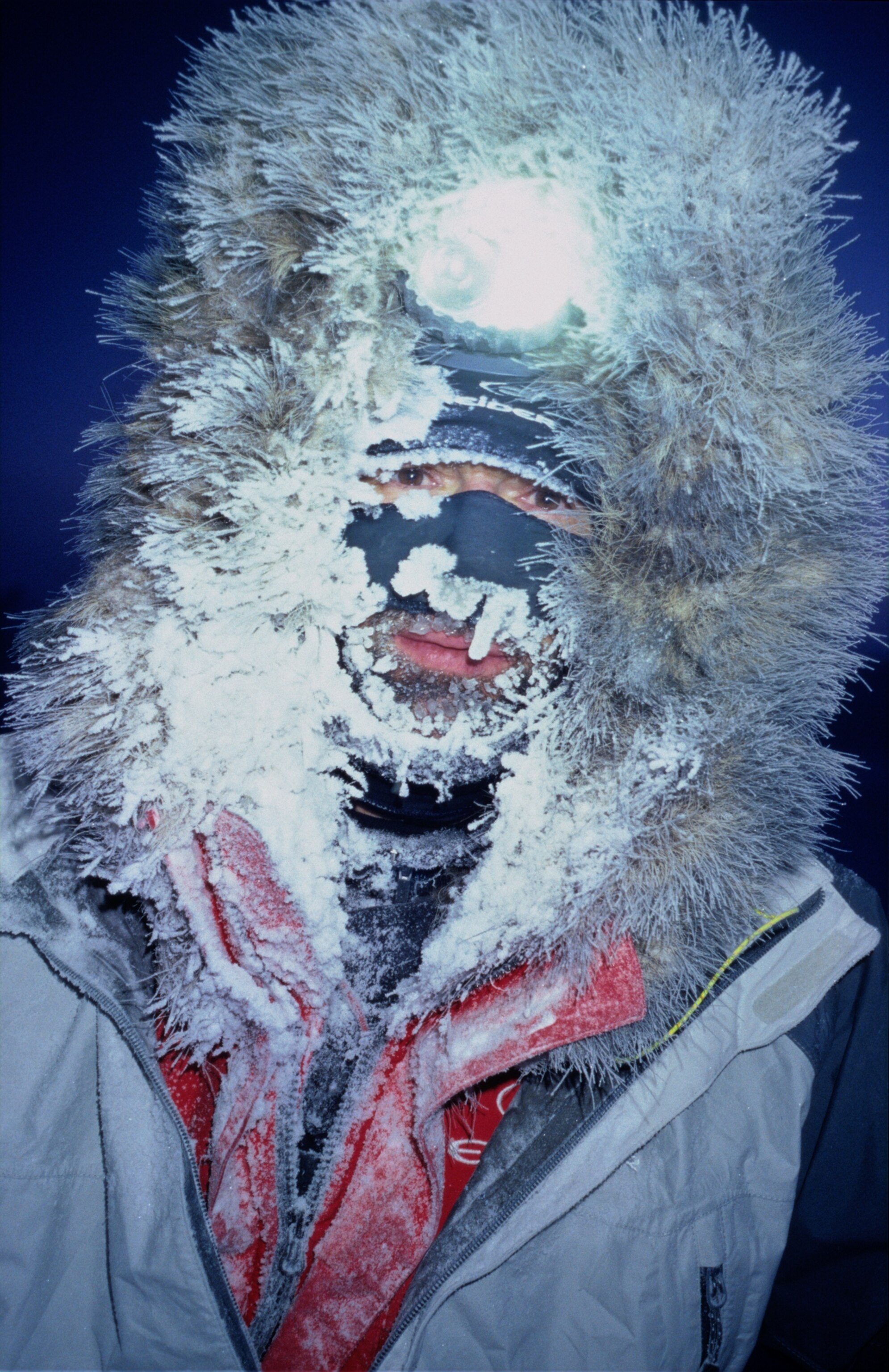 explorer Mike Horn on the north polar ice cap.