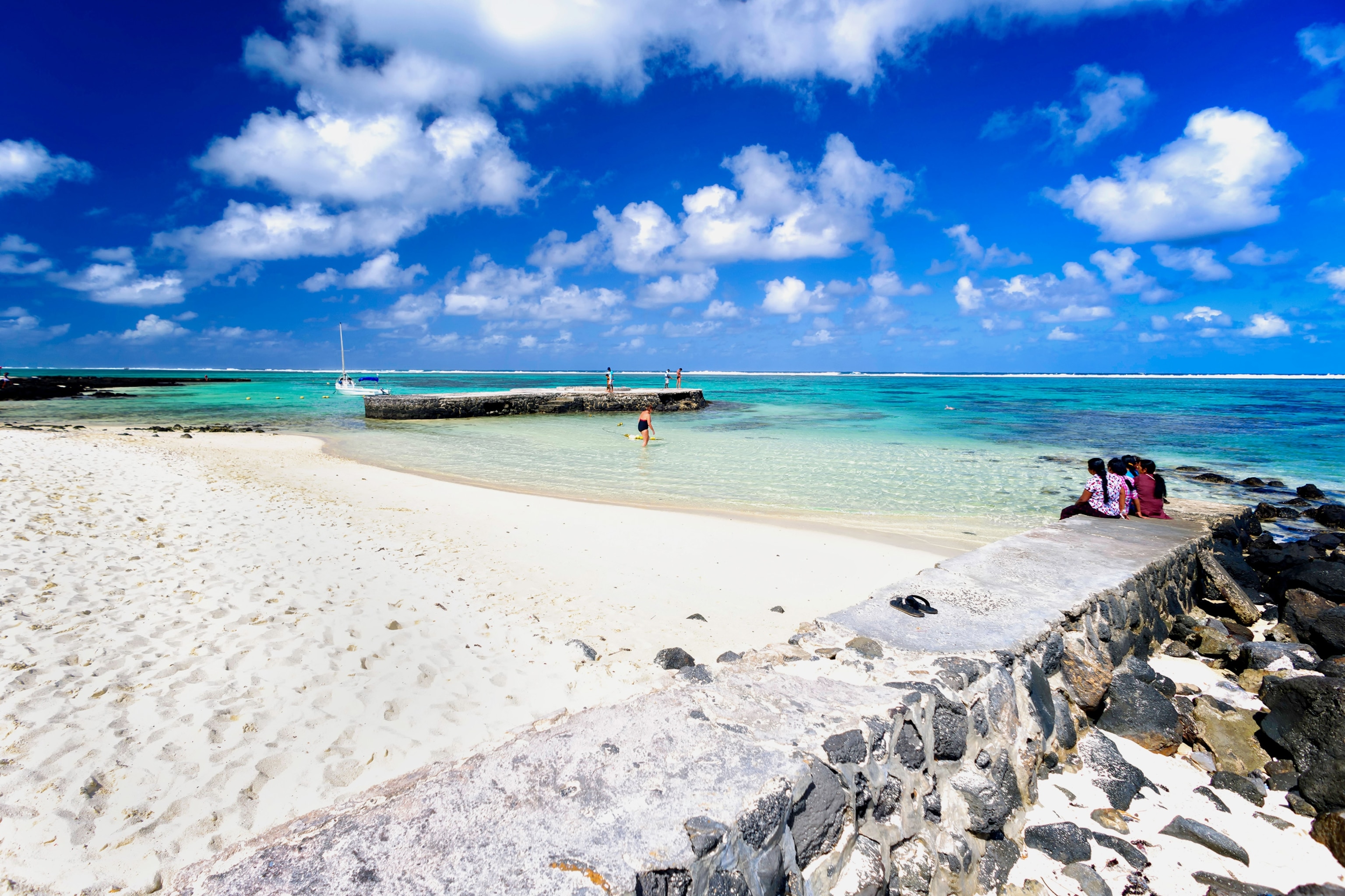 Blue Bay Beach in Mahebourg, Mauritius