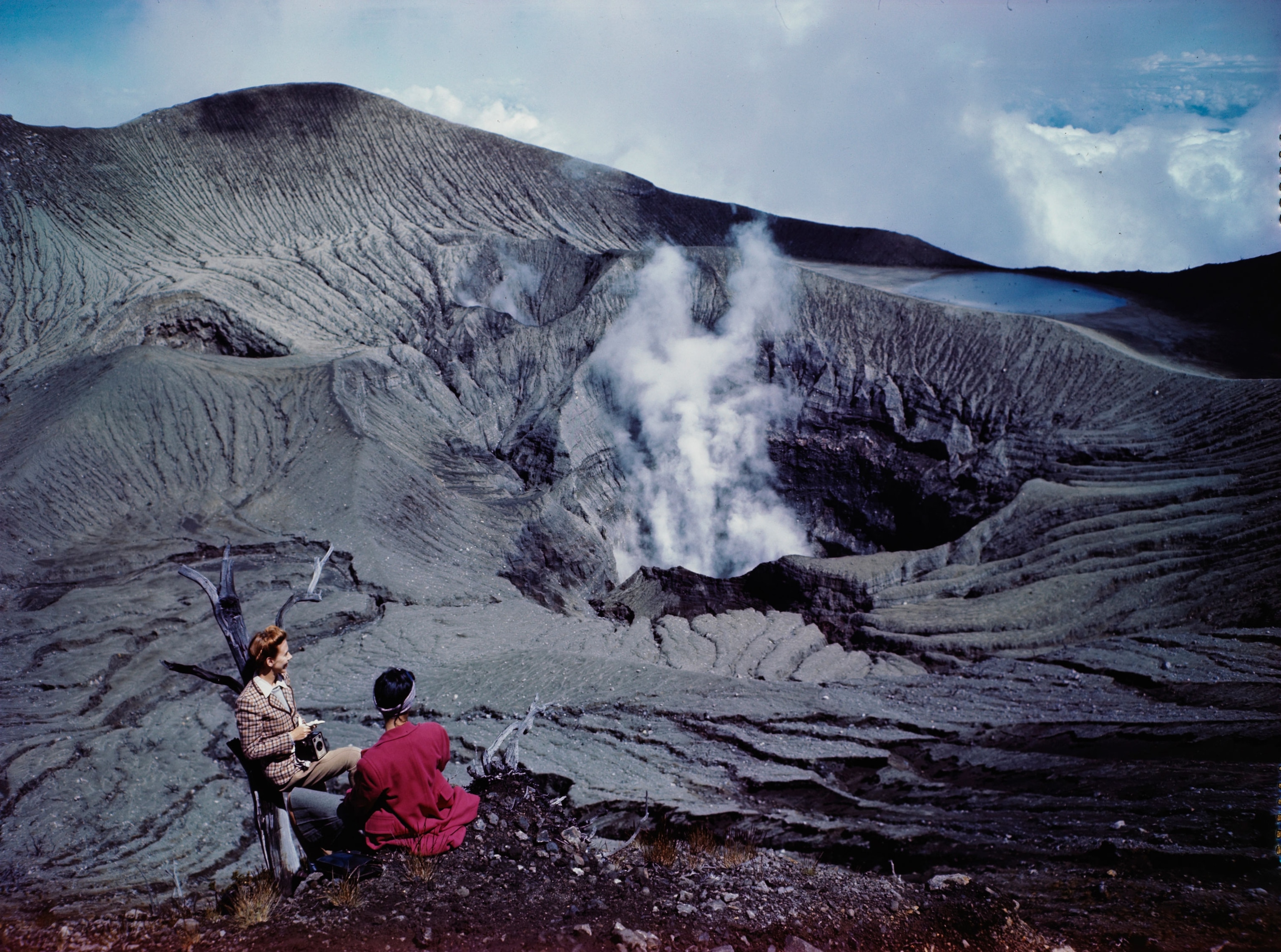 steam rising from Costa Rica landscape