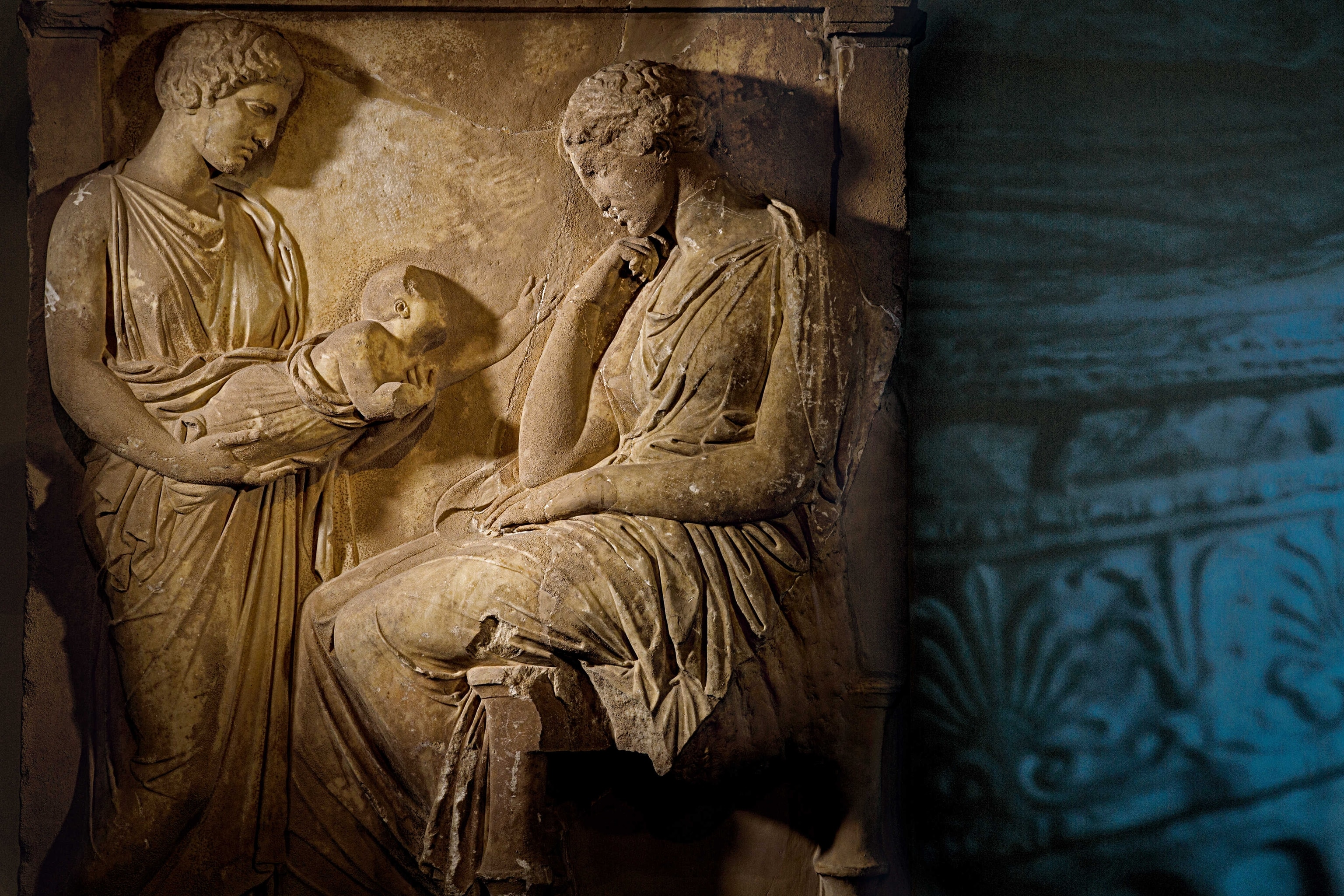 a marble relief