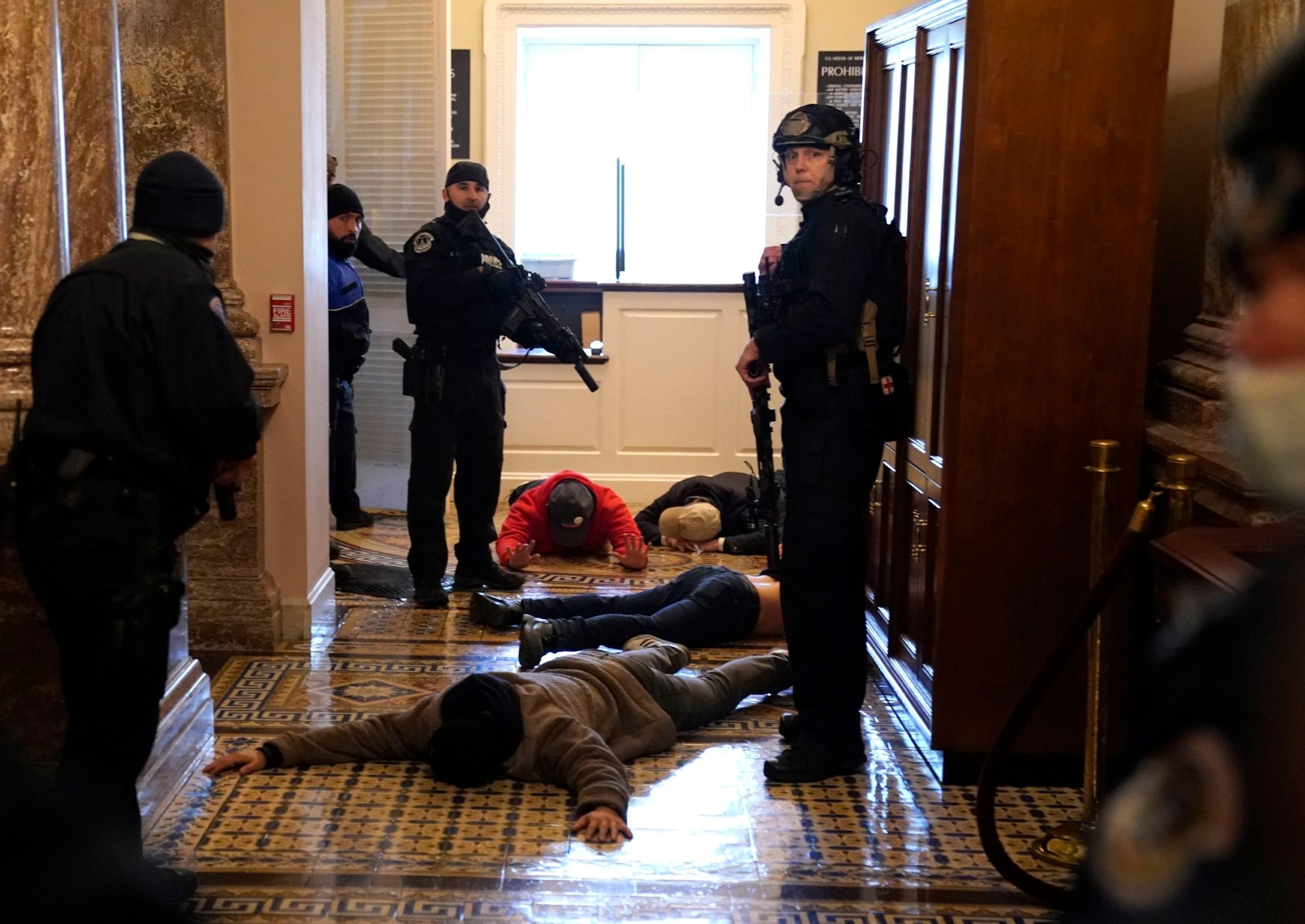 Political insurgency at the U.S Capitol in Washington D.C