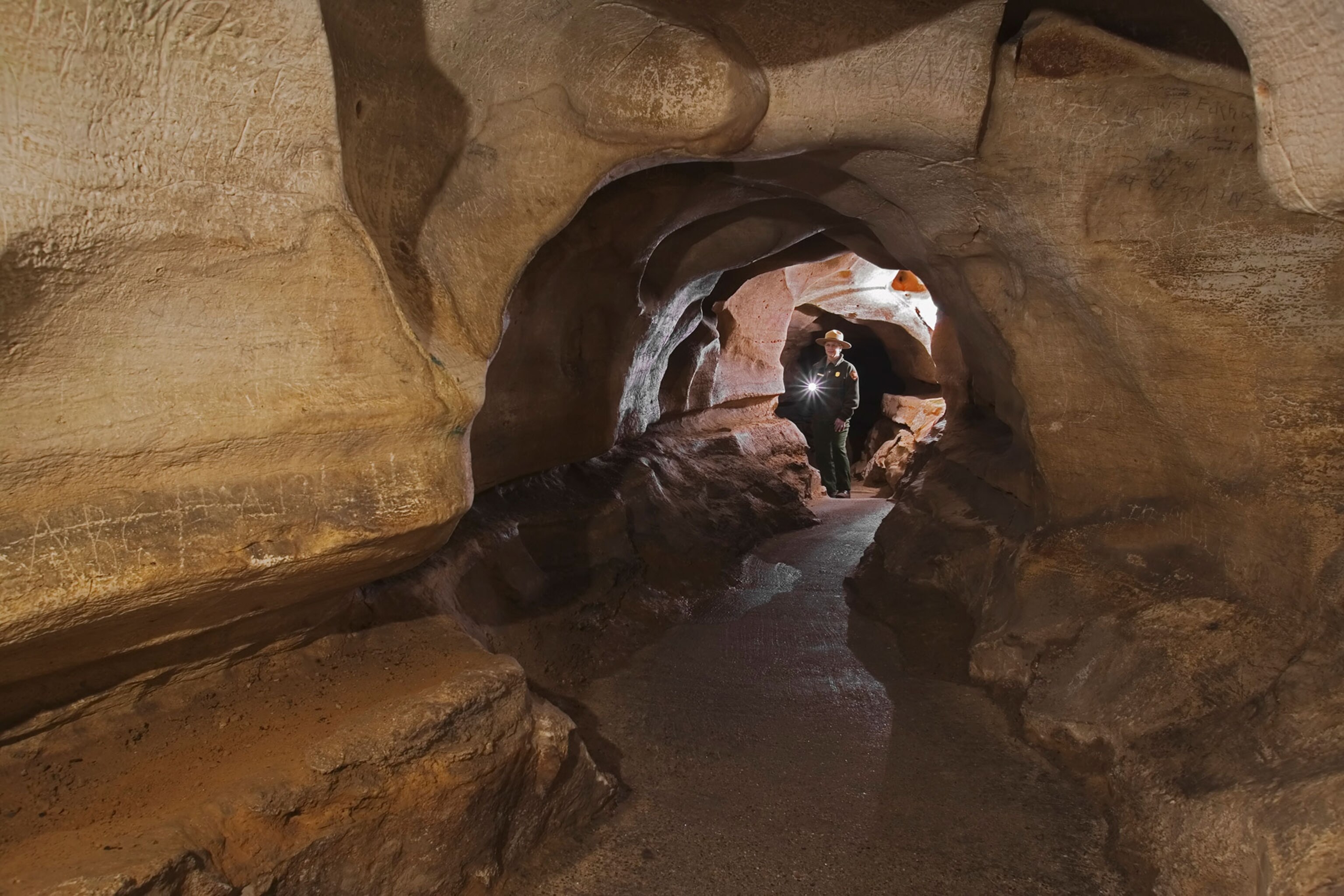 a park ranger in Mammoth Cave National Park