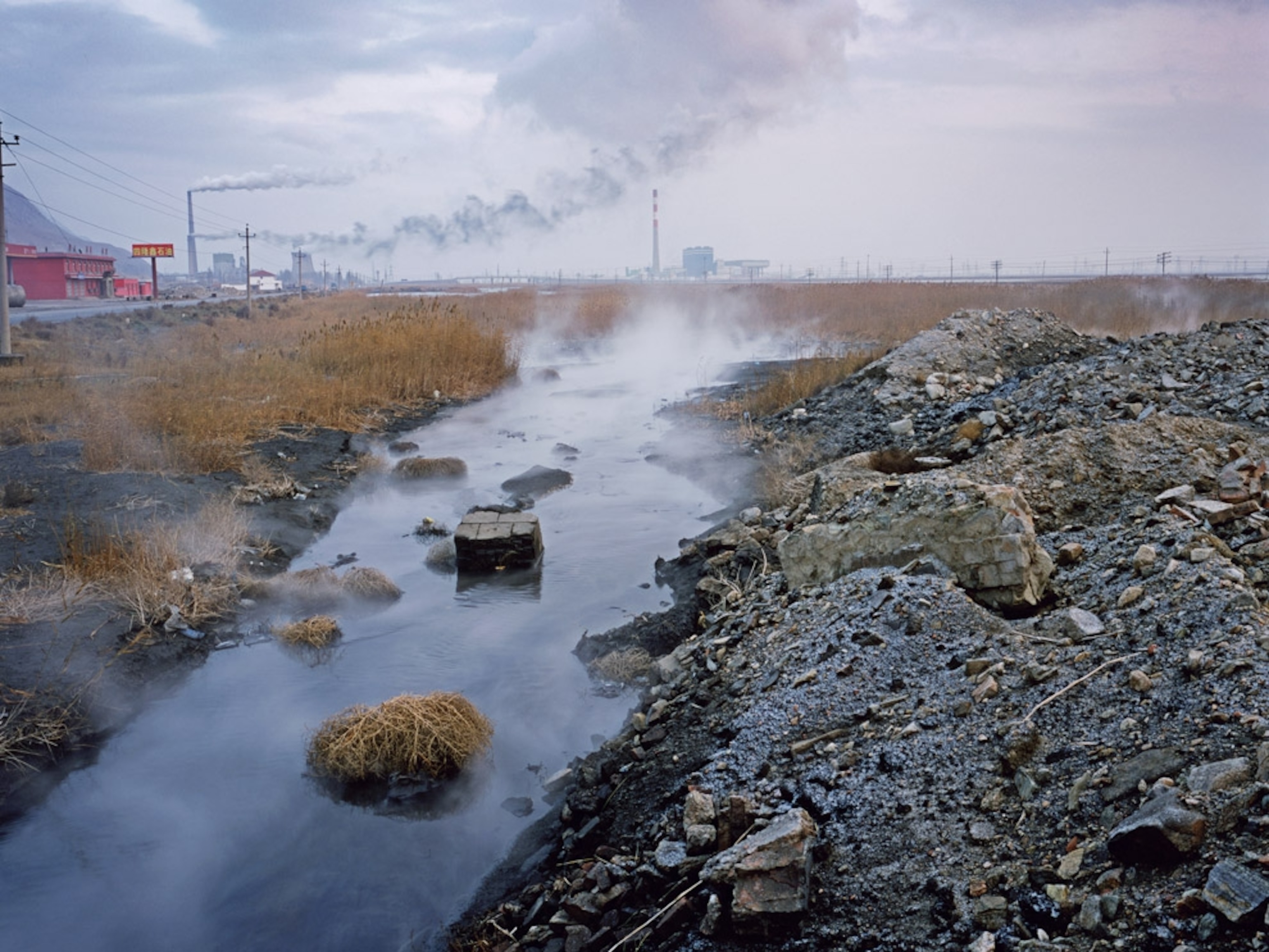 Pollution in the Yellow River, Mongolia