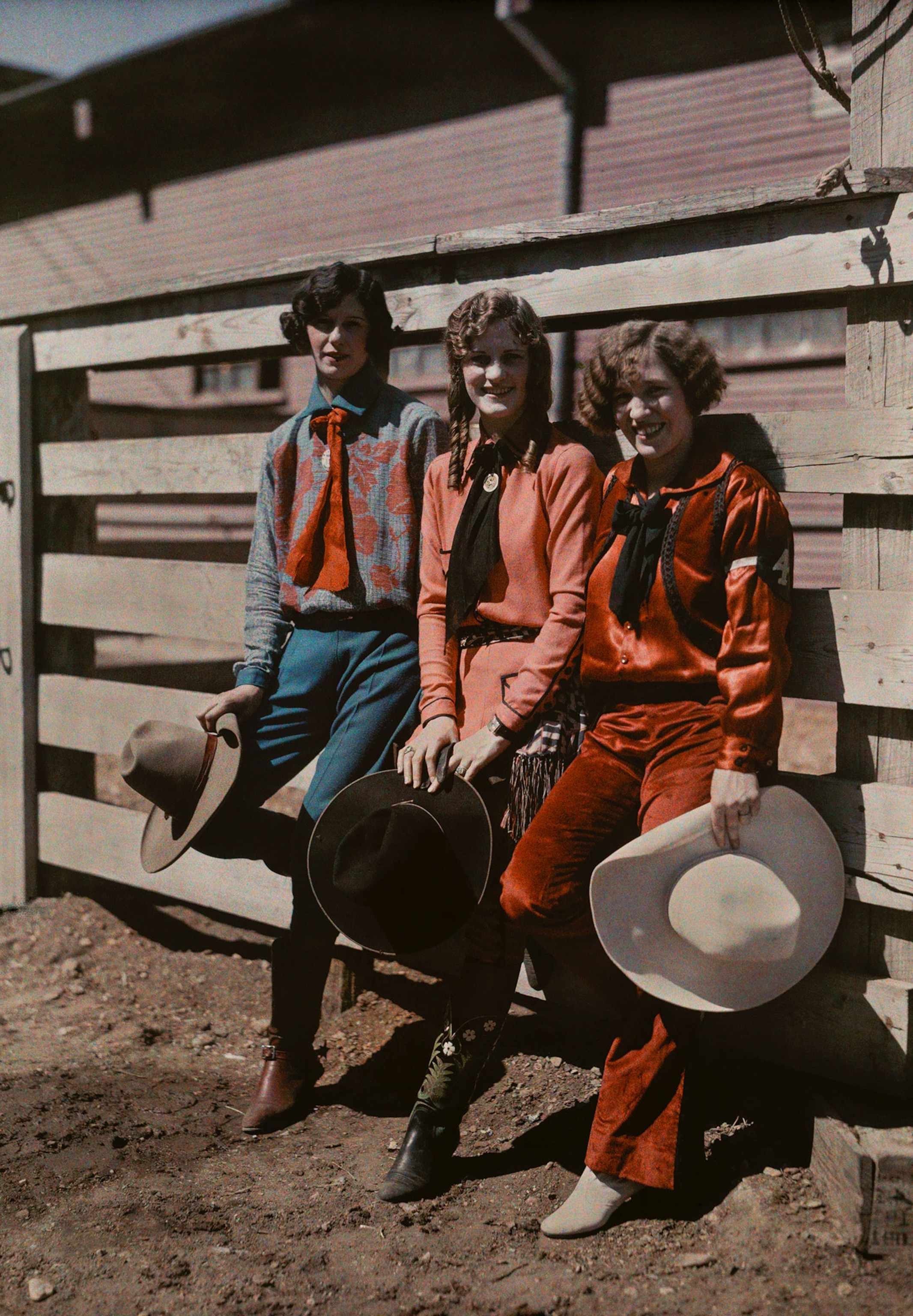 three girls at a rodeo