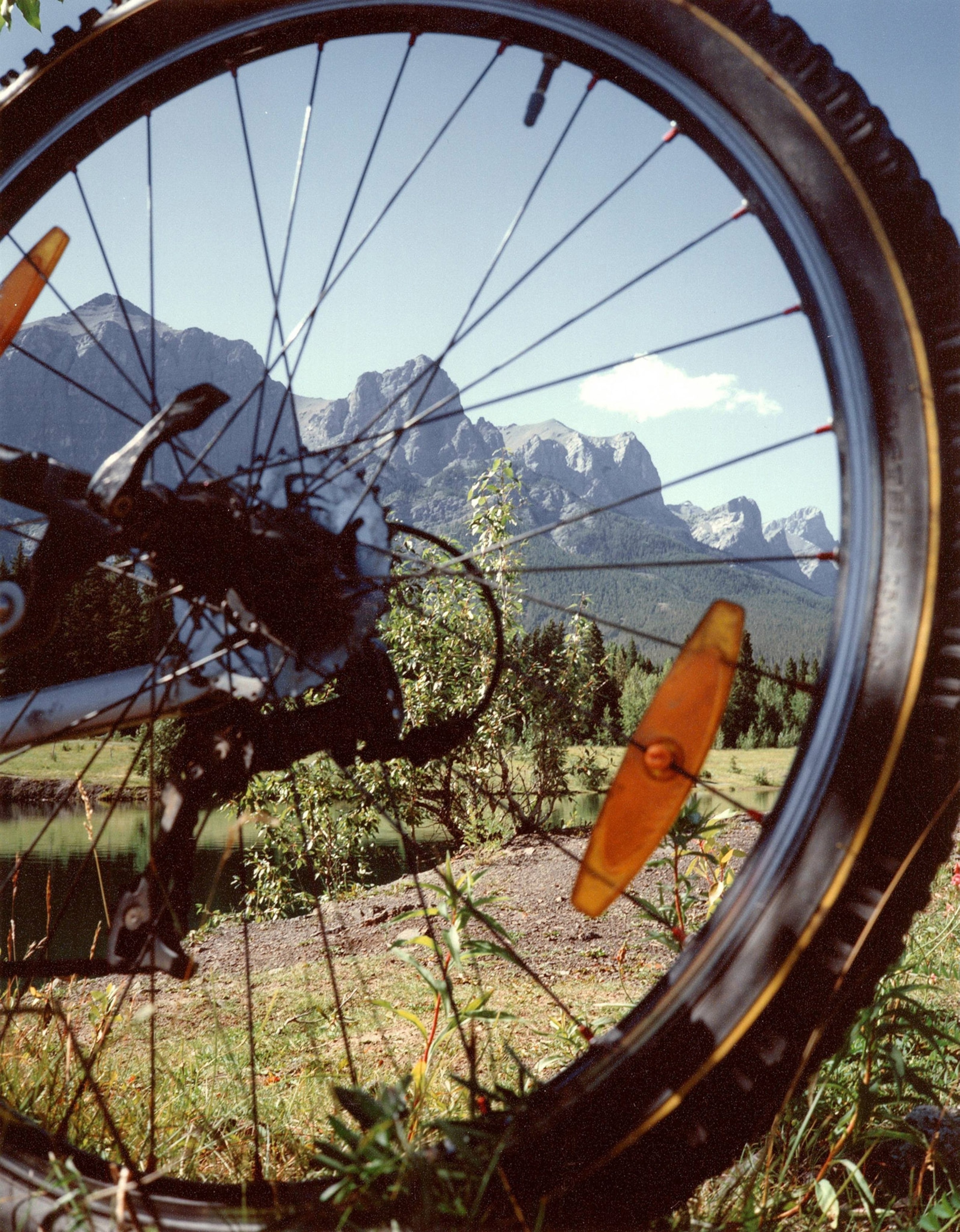 Canada, British Columbia, Rocky Mountains, Mountain Bike Marathon, Stage 7, Sport, Extreme Sport, Cycling, Mountain Bikes, Stage Race, Wilderness, Mountain Bikers, America, August 14, 2002; HF;