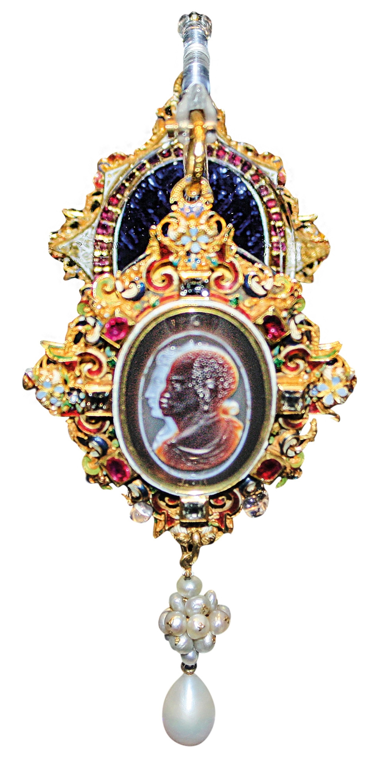 a picture of a cameo Elizabeth I gave to Drake