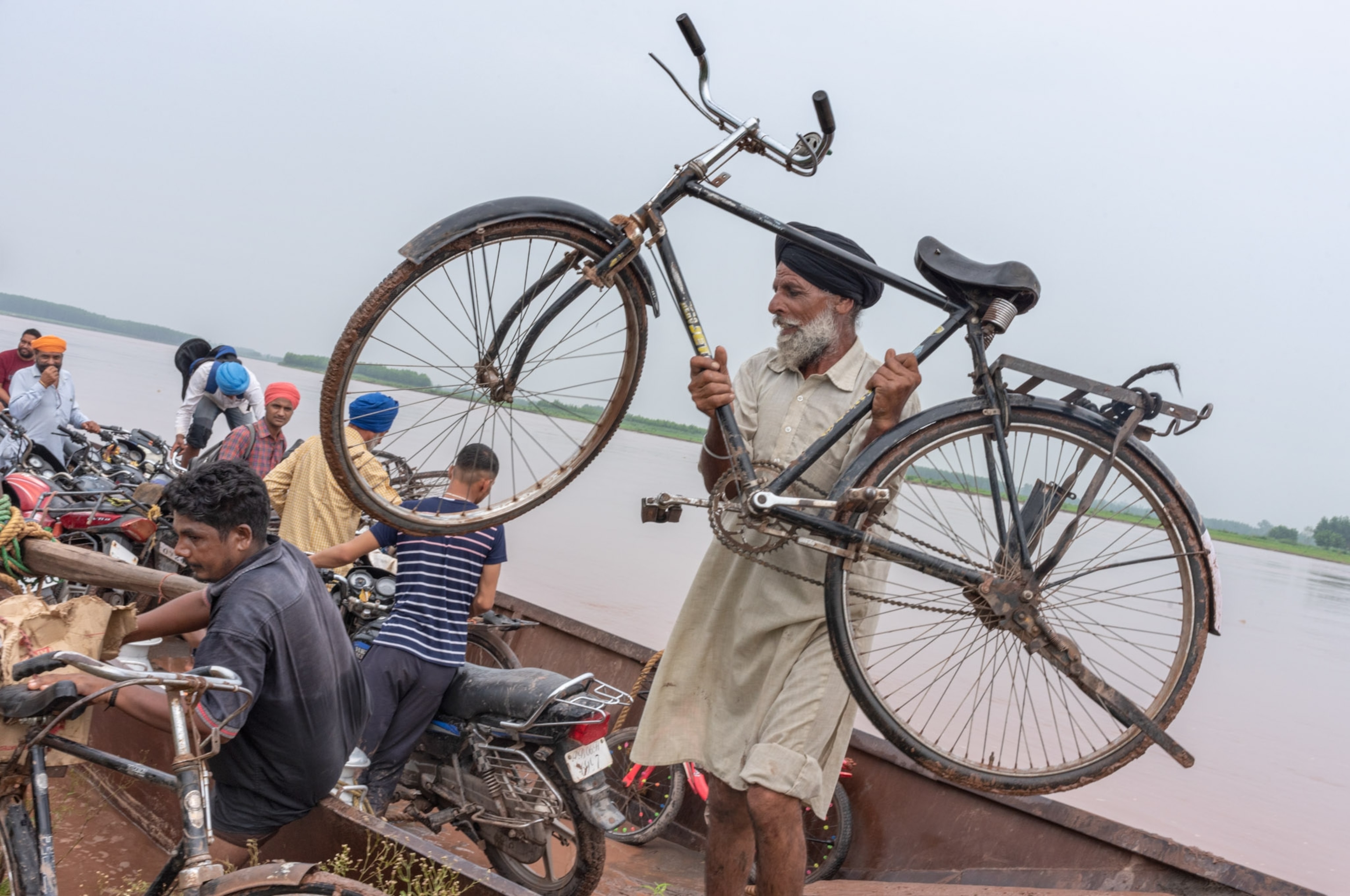 People on a boat.