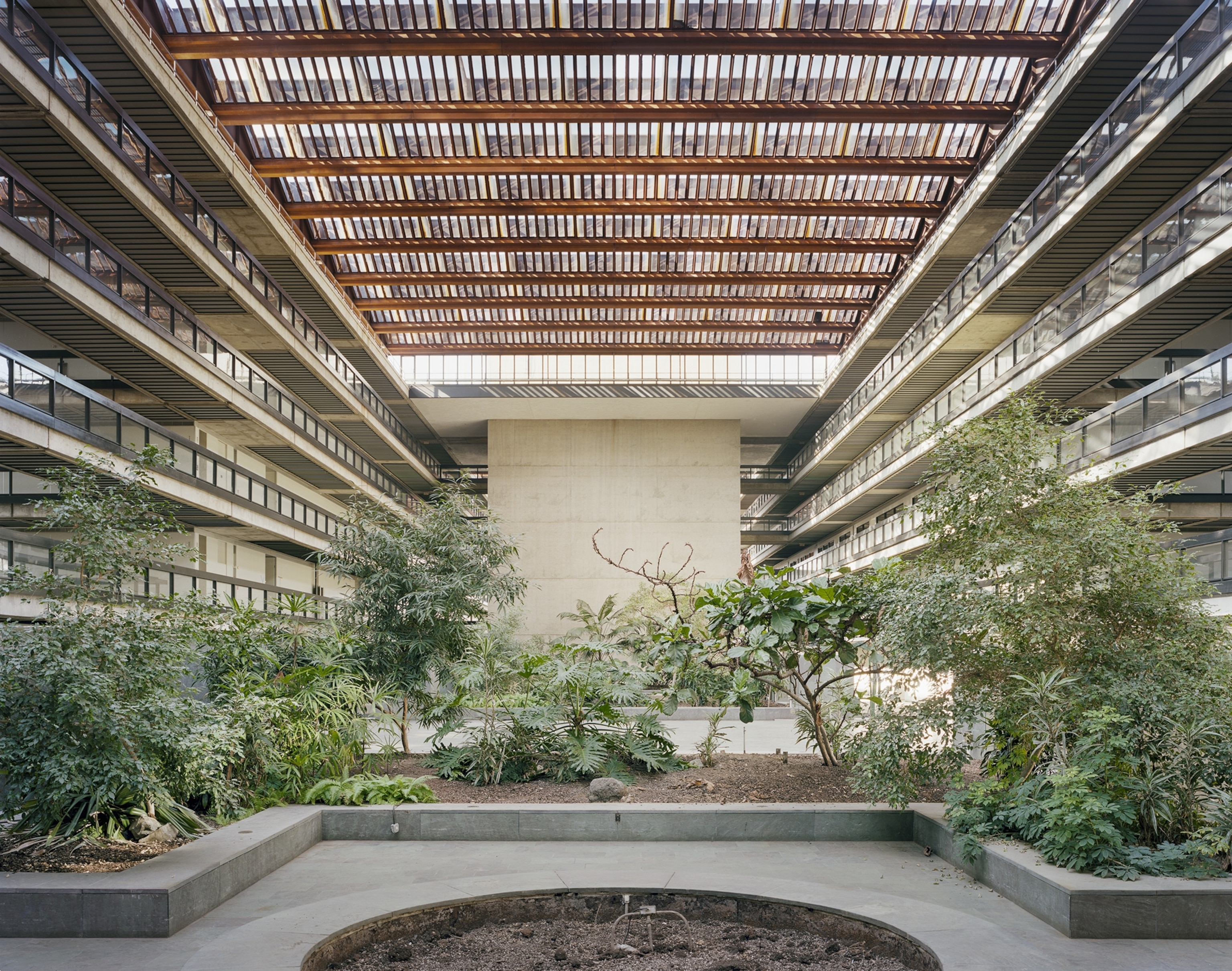 The atrium at Bell Labs.
