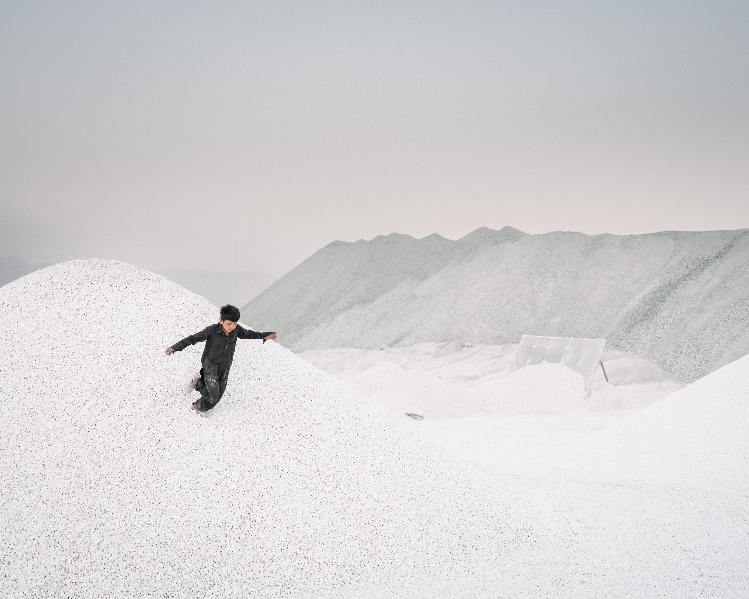 A mine of Magnesite, owned by a Baluch man, on the edge of the Lut desert