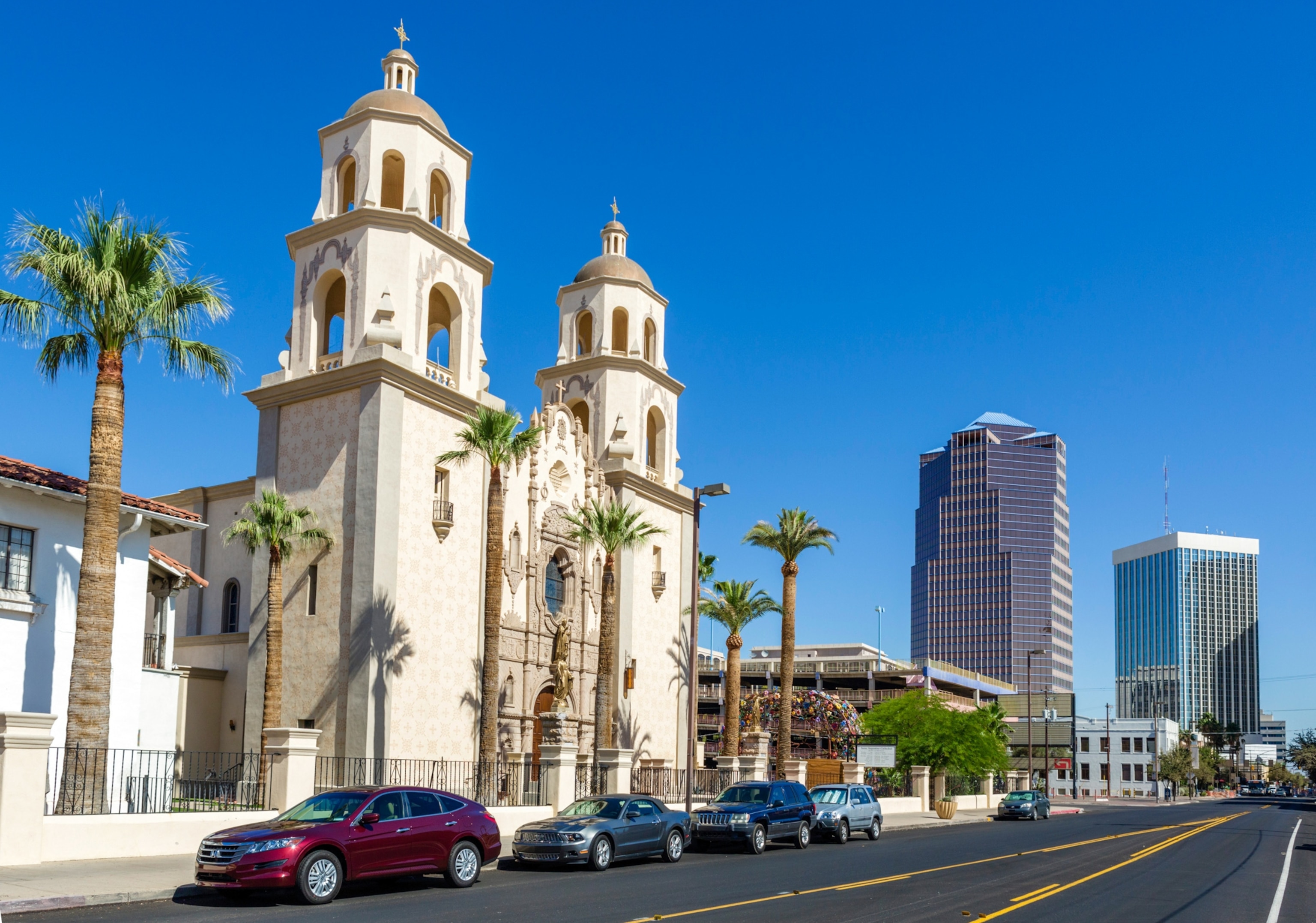 a cathedral in Tucson, Arizona