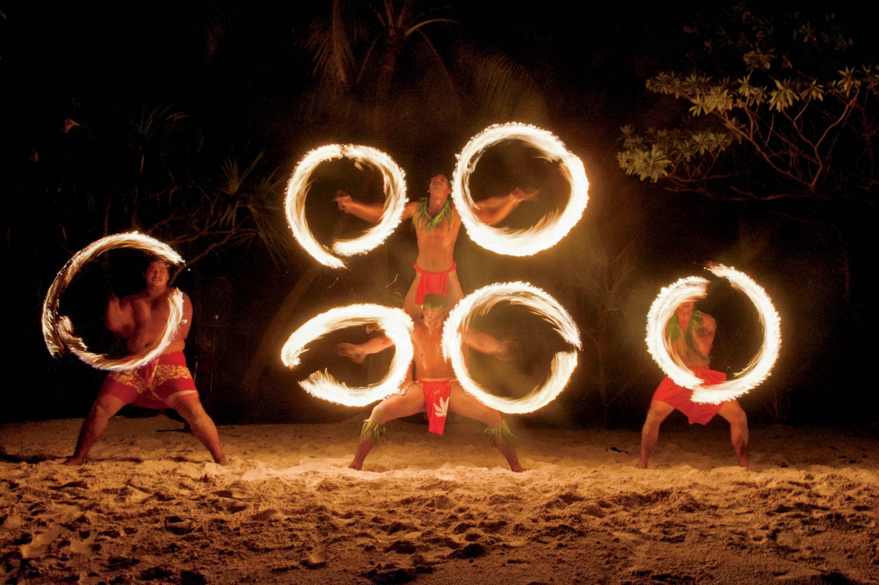 Fire dancers