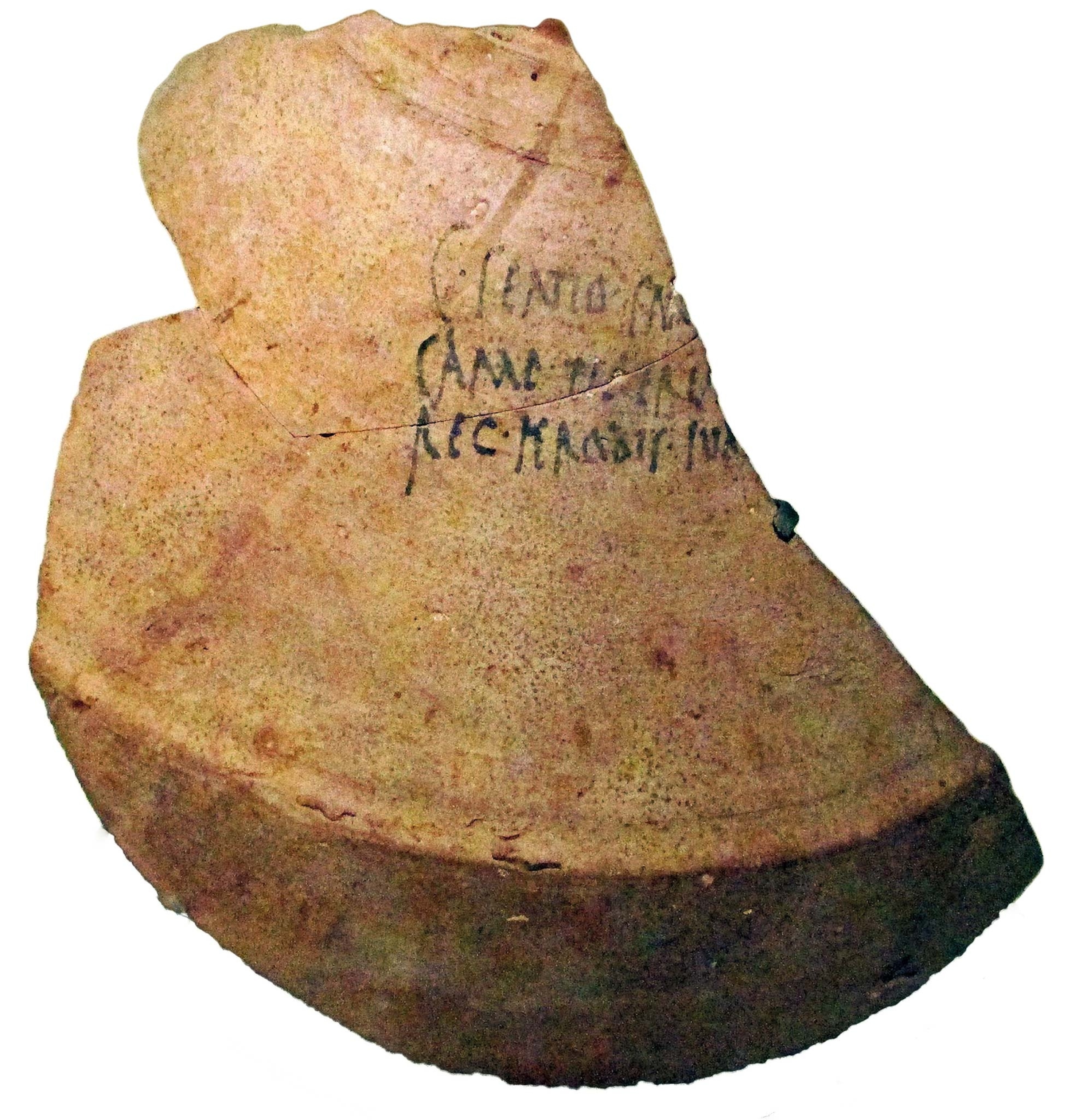 The Latin inscription on a sherd from an amphora in the wine cellar at Herodium declares that it was purchased by King Herod.