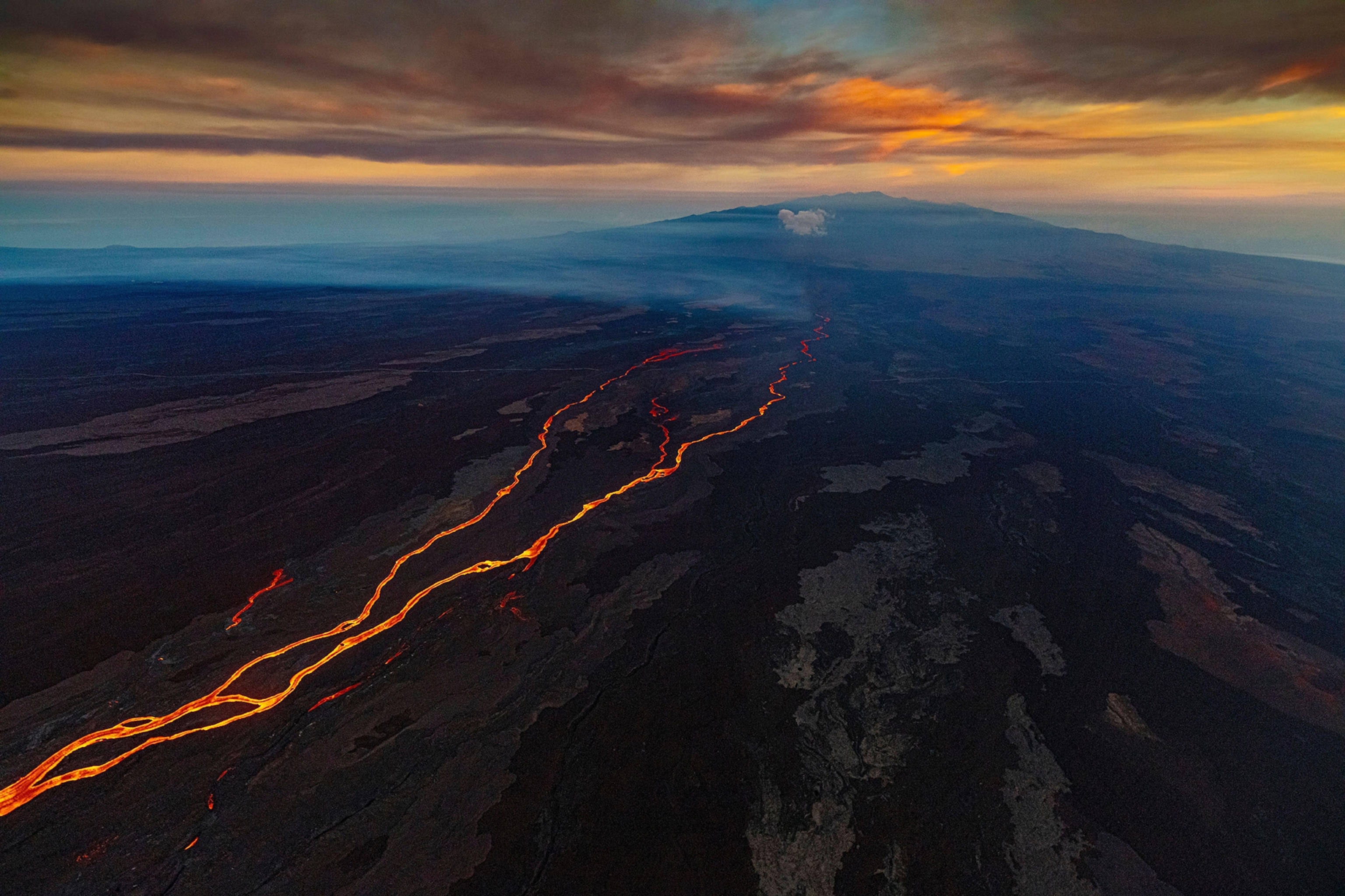 Mauna Loa Eruption, 12/2022, Island of Hawaii