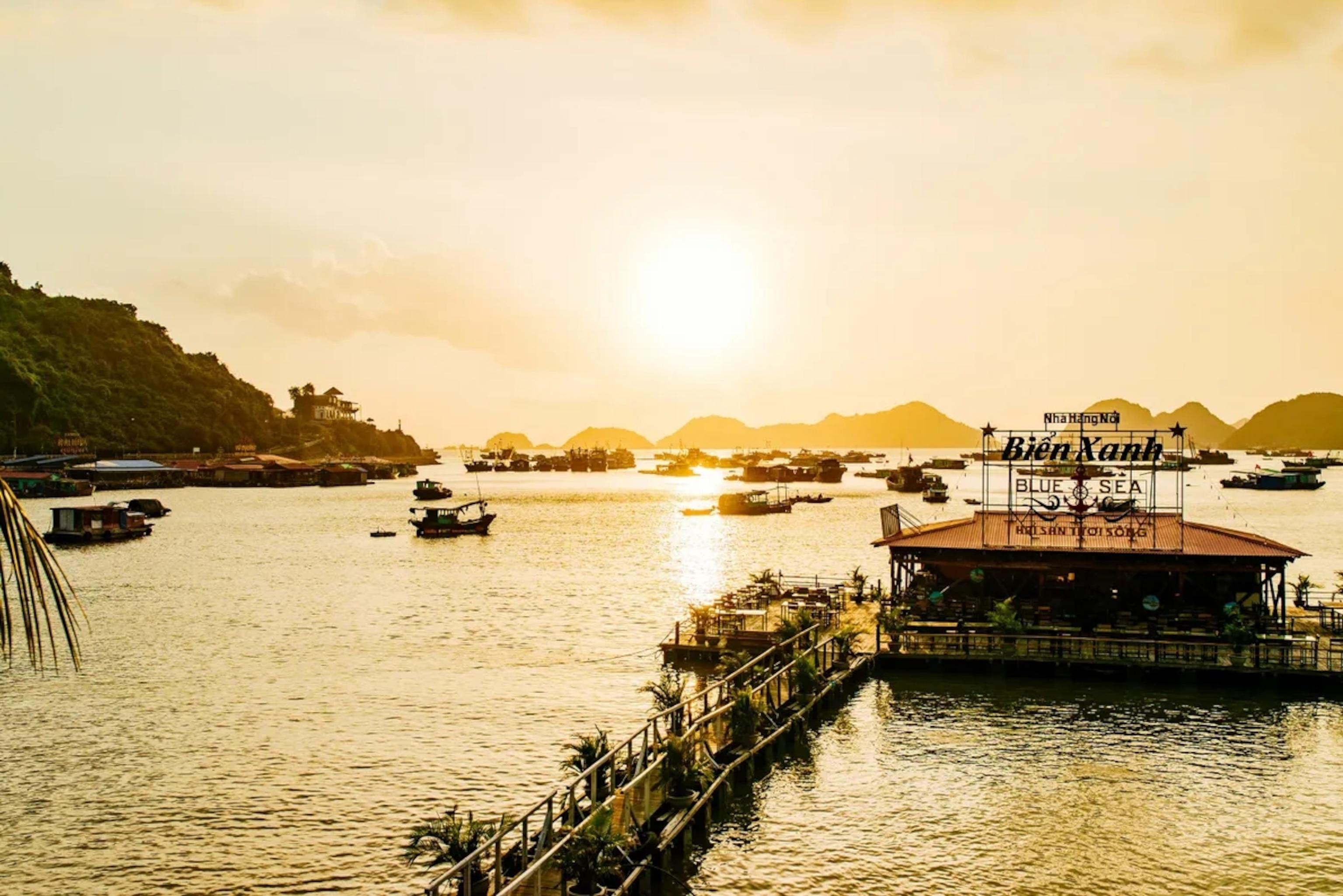 Cát Bà island, with its floating seafood restaurants, is often a stop for travellers exploring the famous Halong Bay nearby, and while the island is developing a tourism scene of its own, fishing remains an important local industry.