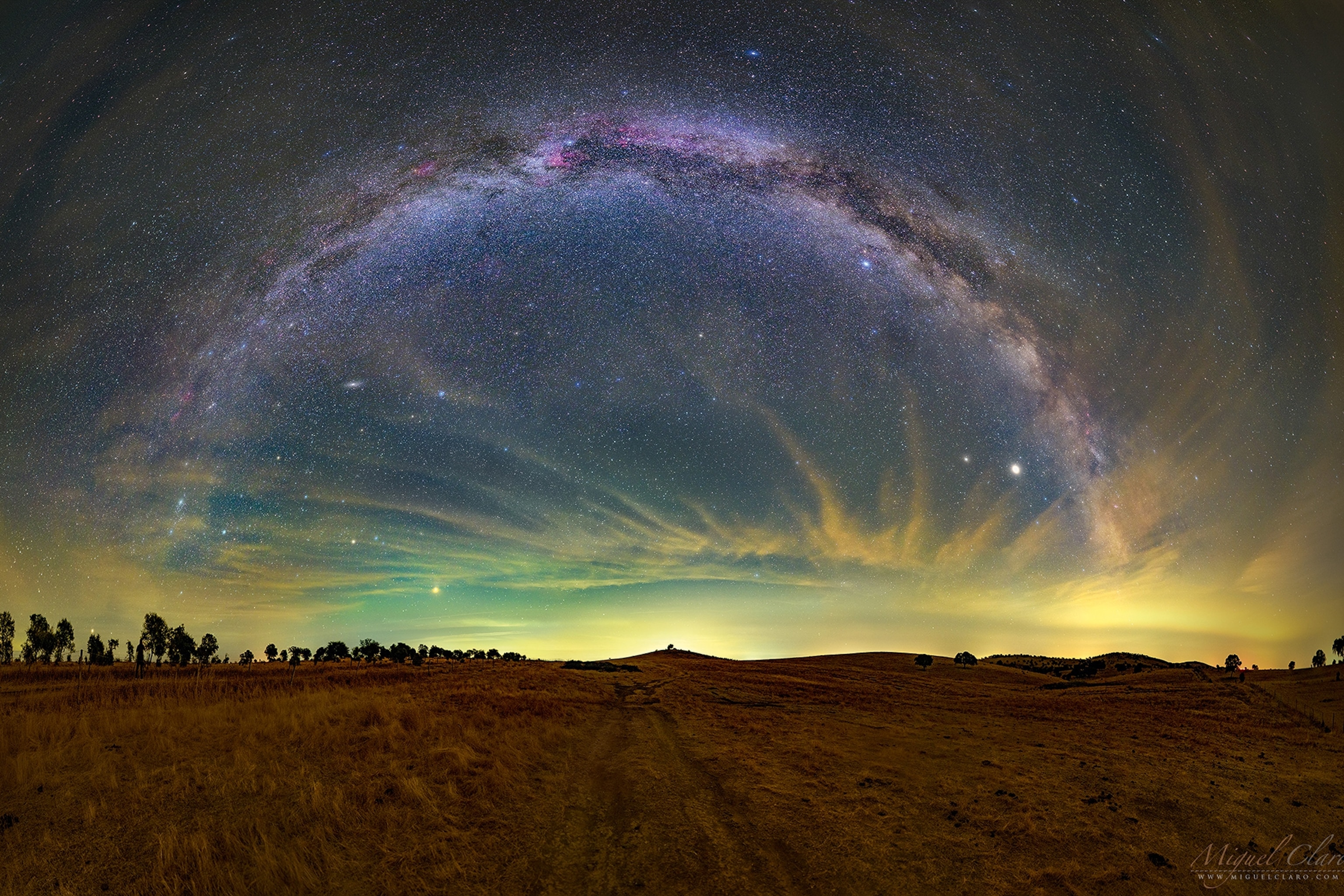 Night sky with stars