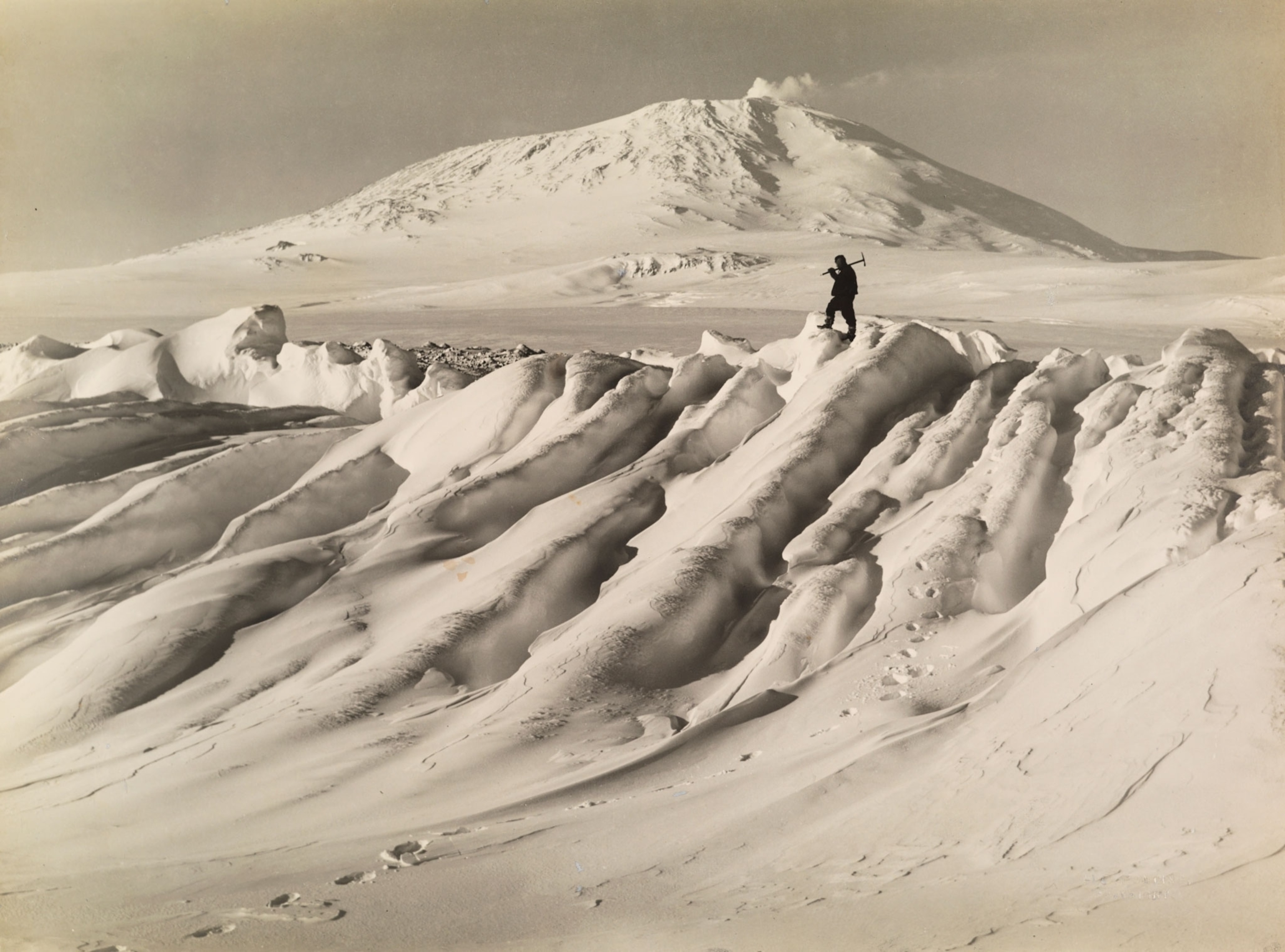 a Terra Nova expedition member in Antarctica