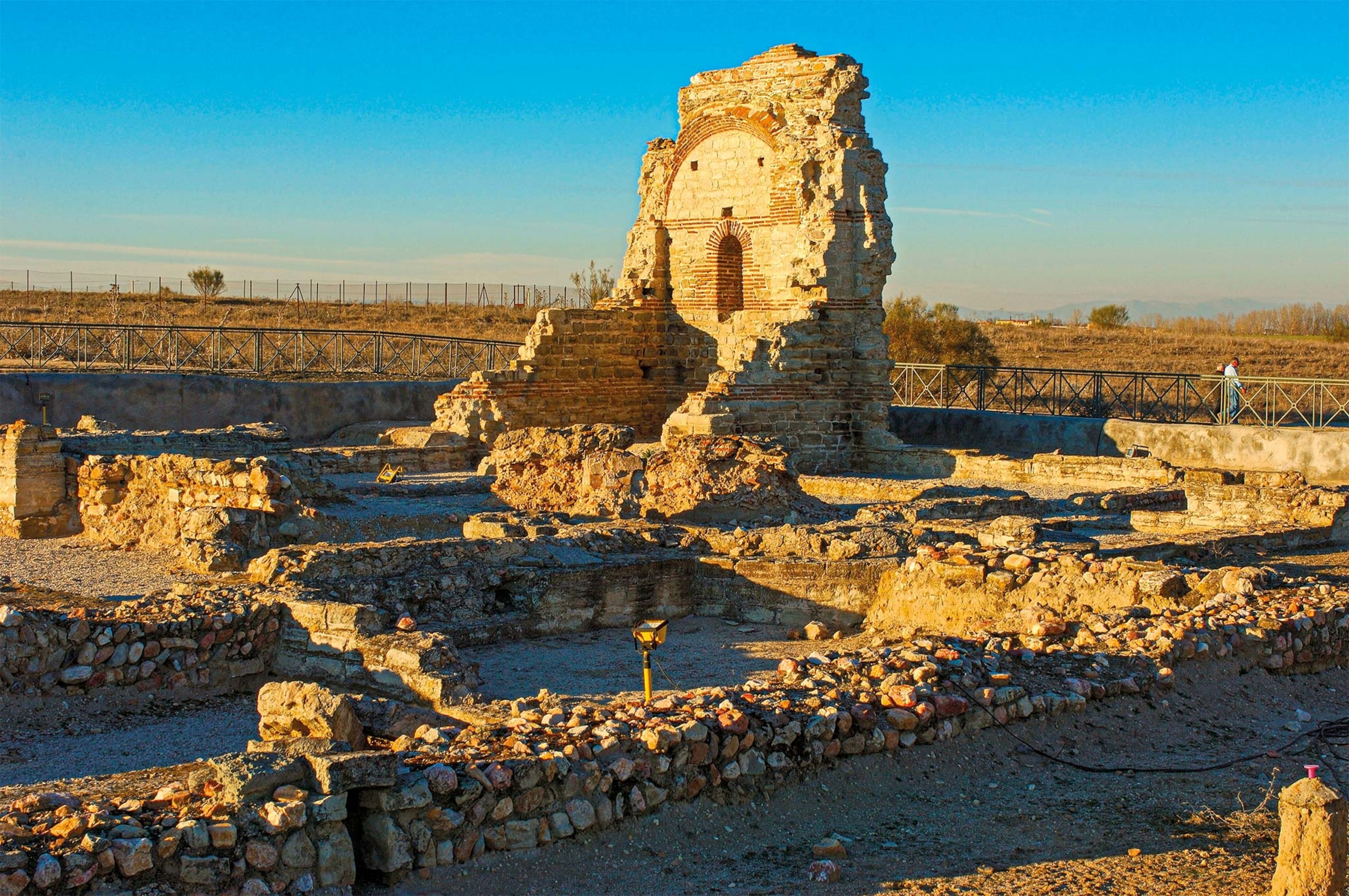 The ruins of the fourth-century palace structure at Carranque