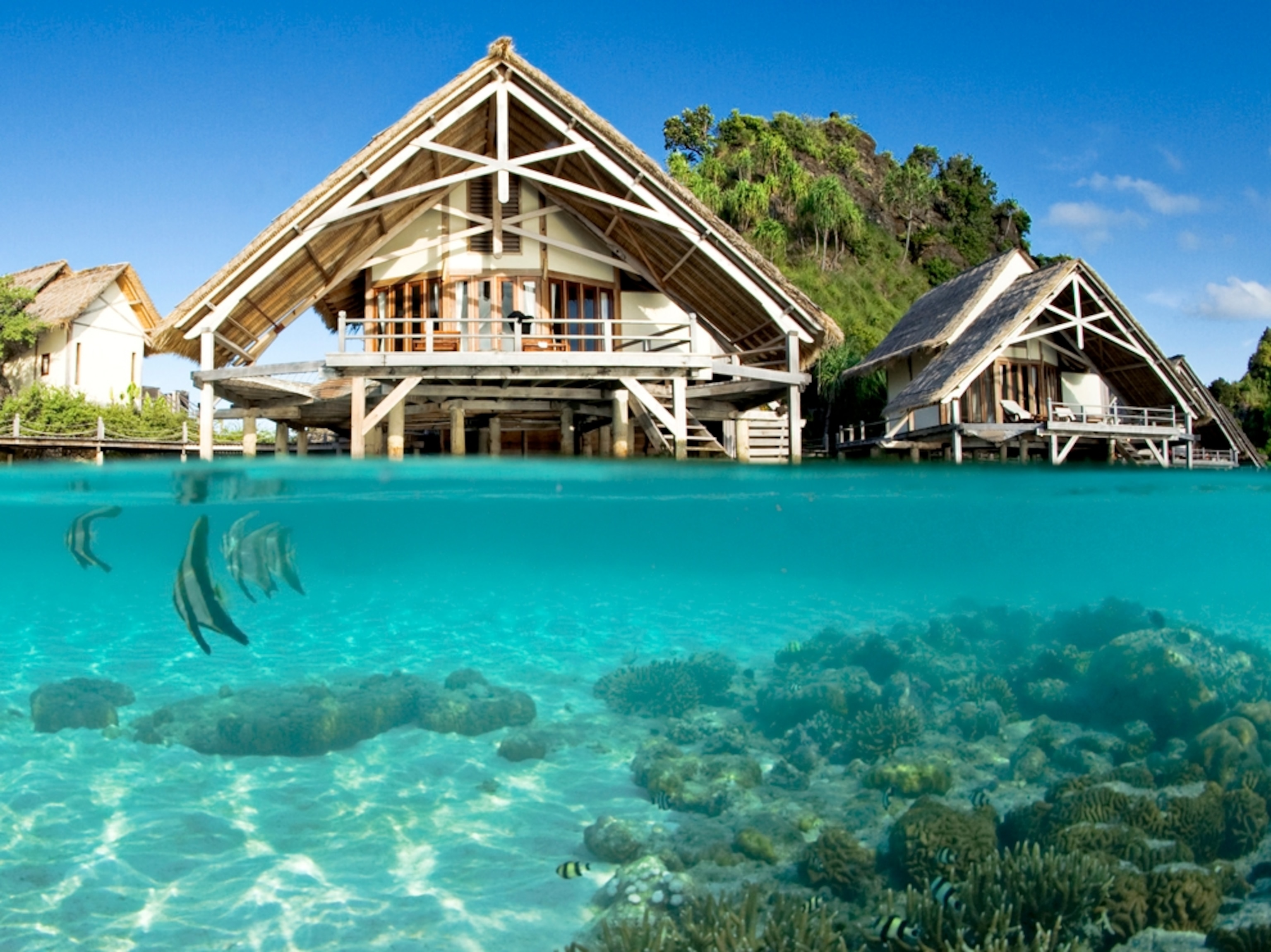 Misool Eco Resort in Raja Ampat archipelago, Indonesia